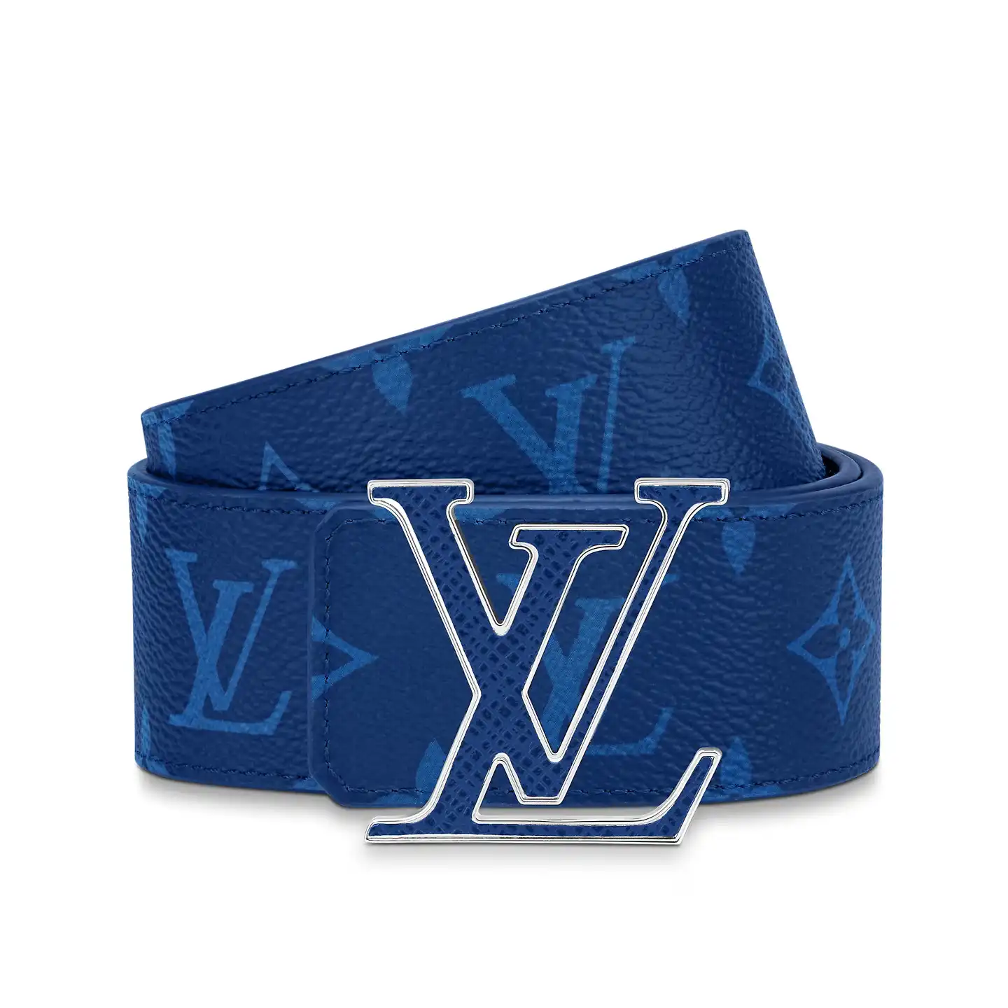 Cheap LF Louis Vuitton M0159U Blue LV Initiales 40mm Reversible Belt 0125