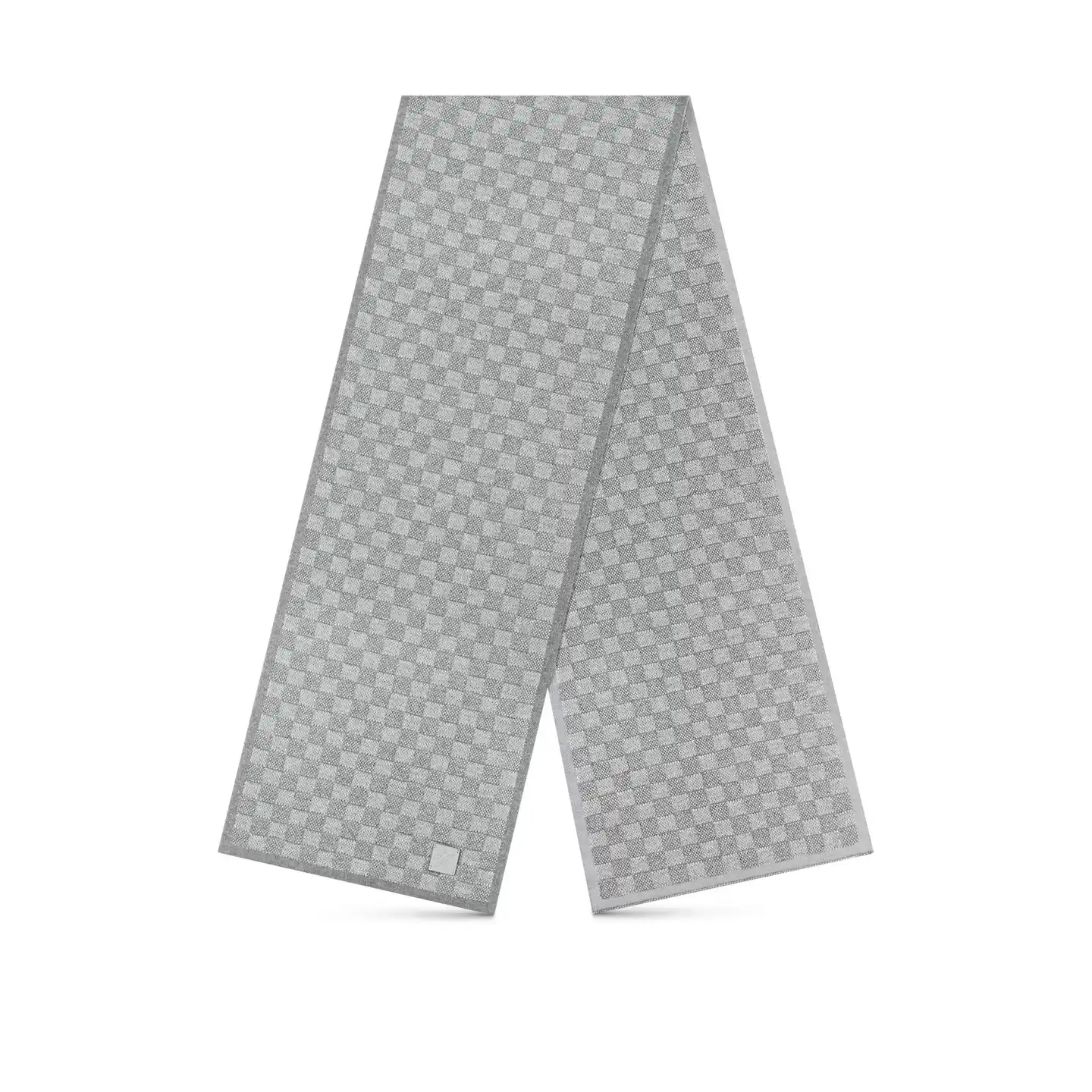 Cheap LF Louis Vuitton Light Grey M77989 Néo Petit Damier Scarf 0124