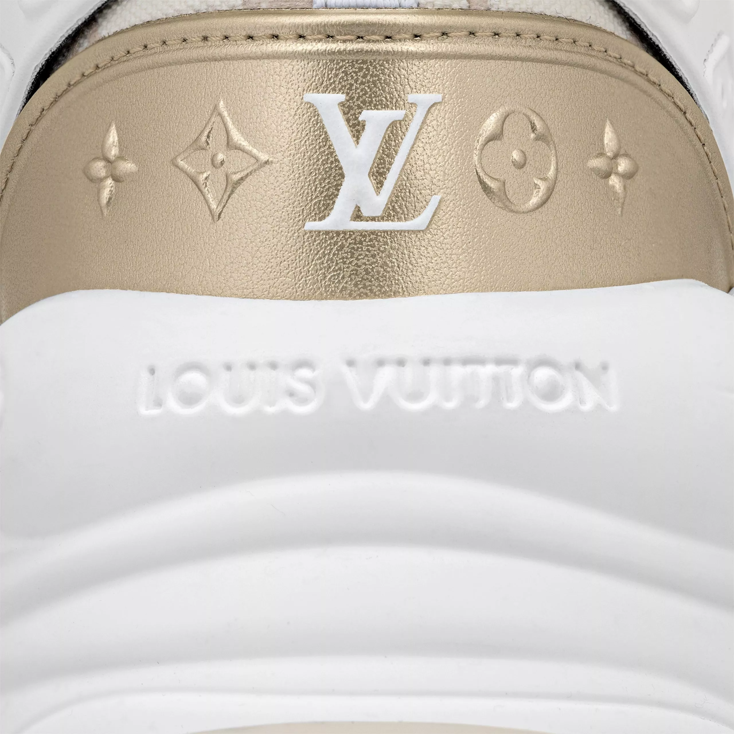 Cheap LF Louis Vuitton LV Run 55 Sneaker Monogram denim Beige 1ABHR7 0117