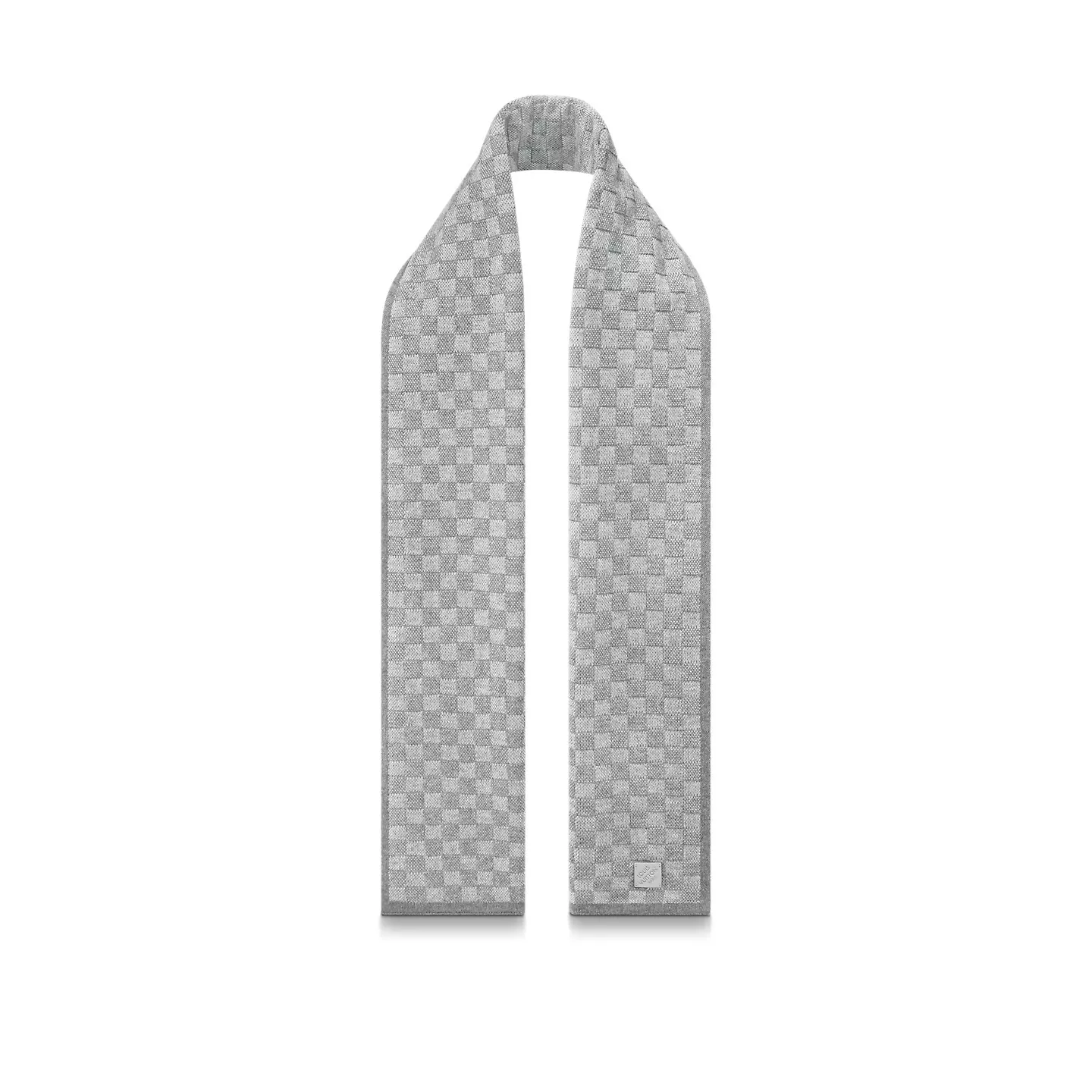 Cheap LF Louis Vuitton Light Grey M77989 Néo Petit Damier Scarf 0115