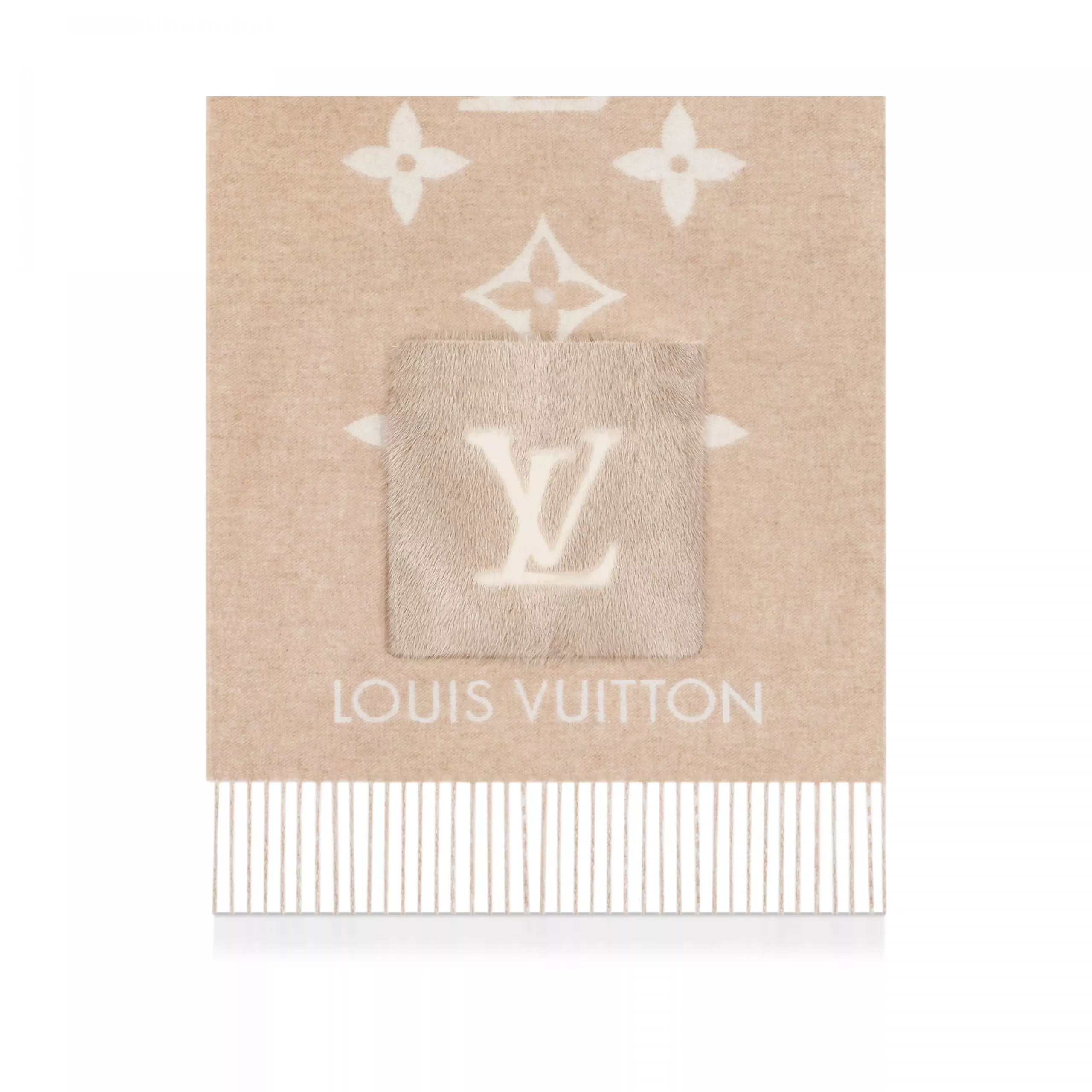 Cheap LF Louis Vuitton M74354 Cold Reykjavik Beige Scarf 0113