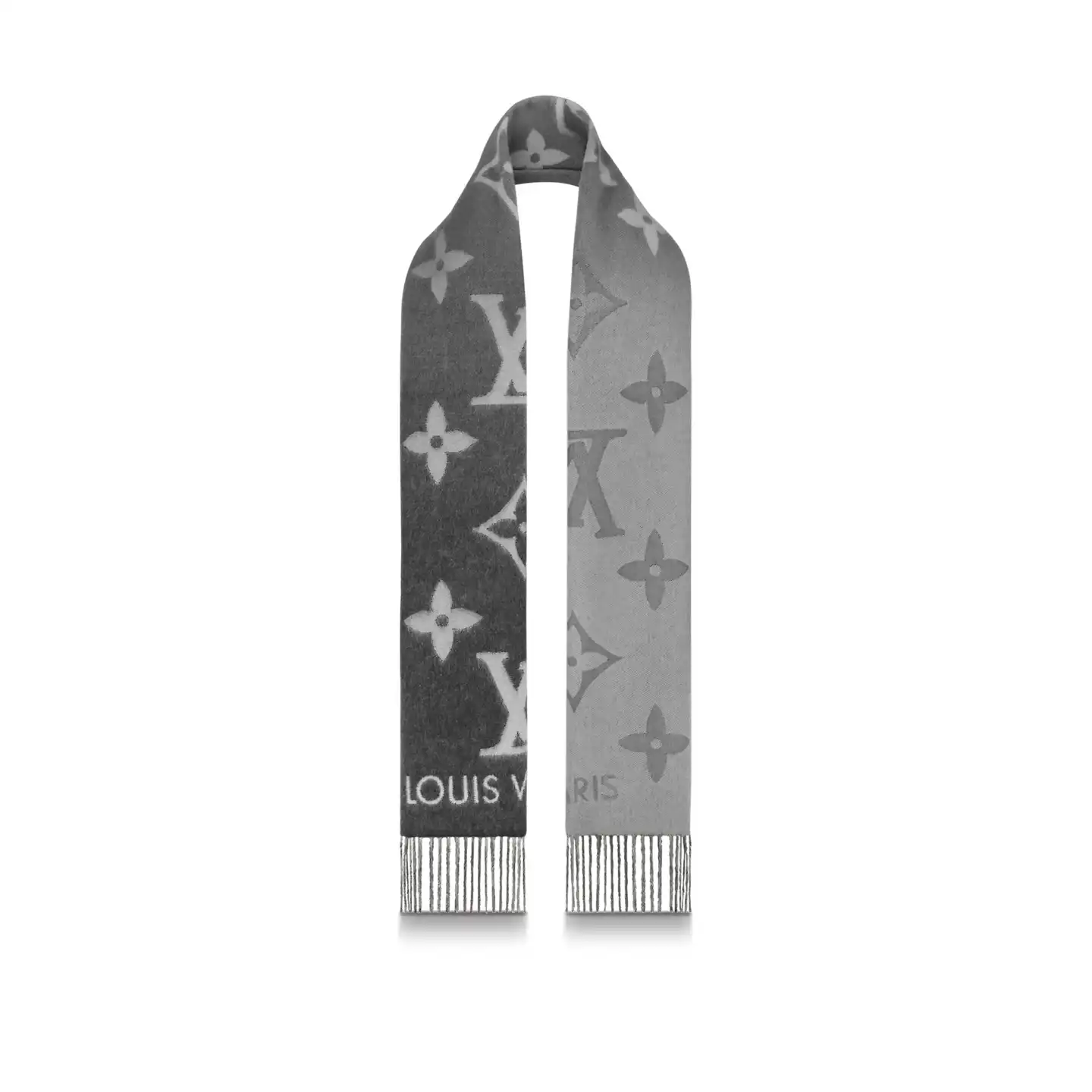 Cheap LF Louis Vuitton Grey M76336 Reykjavik Gradient Scarf 0124