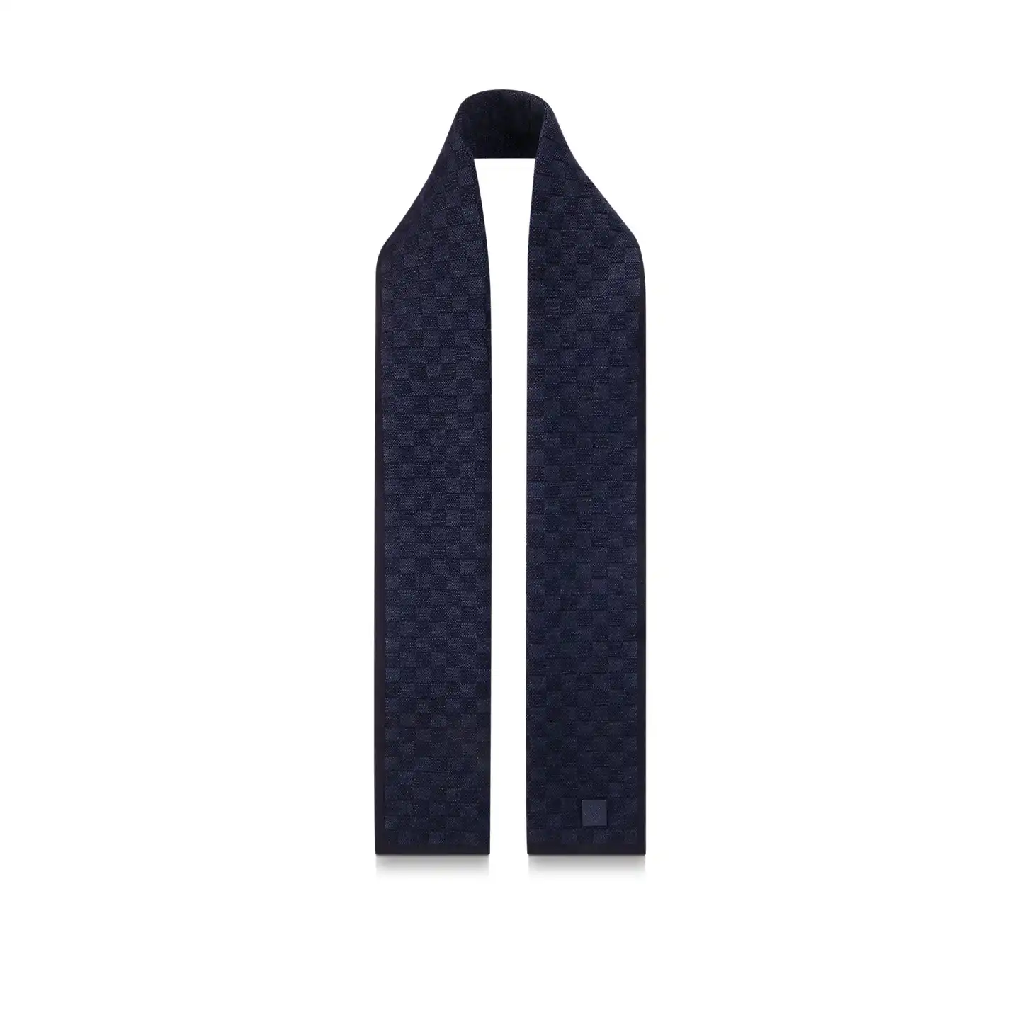 Cheap LF Louis Vuitton Navy M77987 Néo Petit Damier Scarf 0128