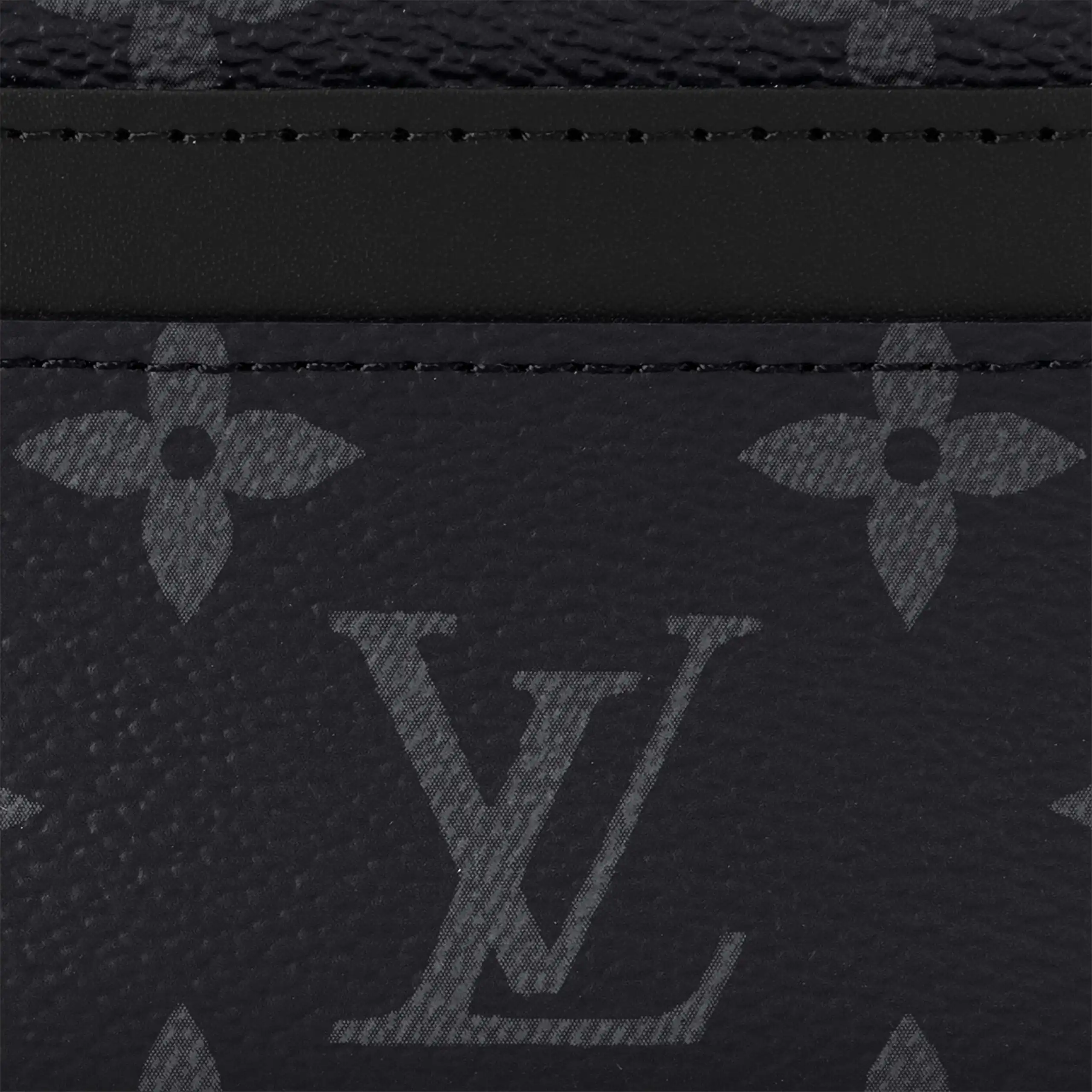 Cheap LF Louis Vuitton M62170 Double Card Holder Monogram Eclipse 0123