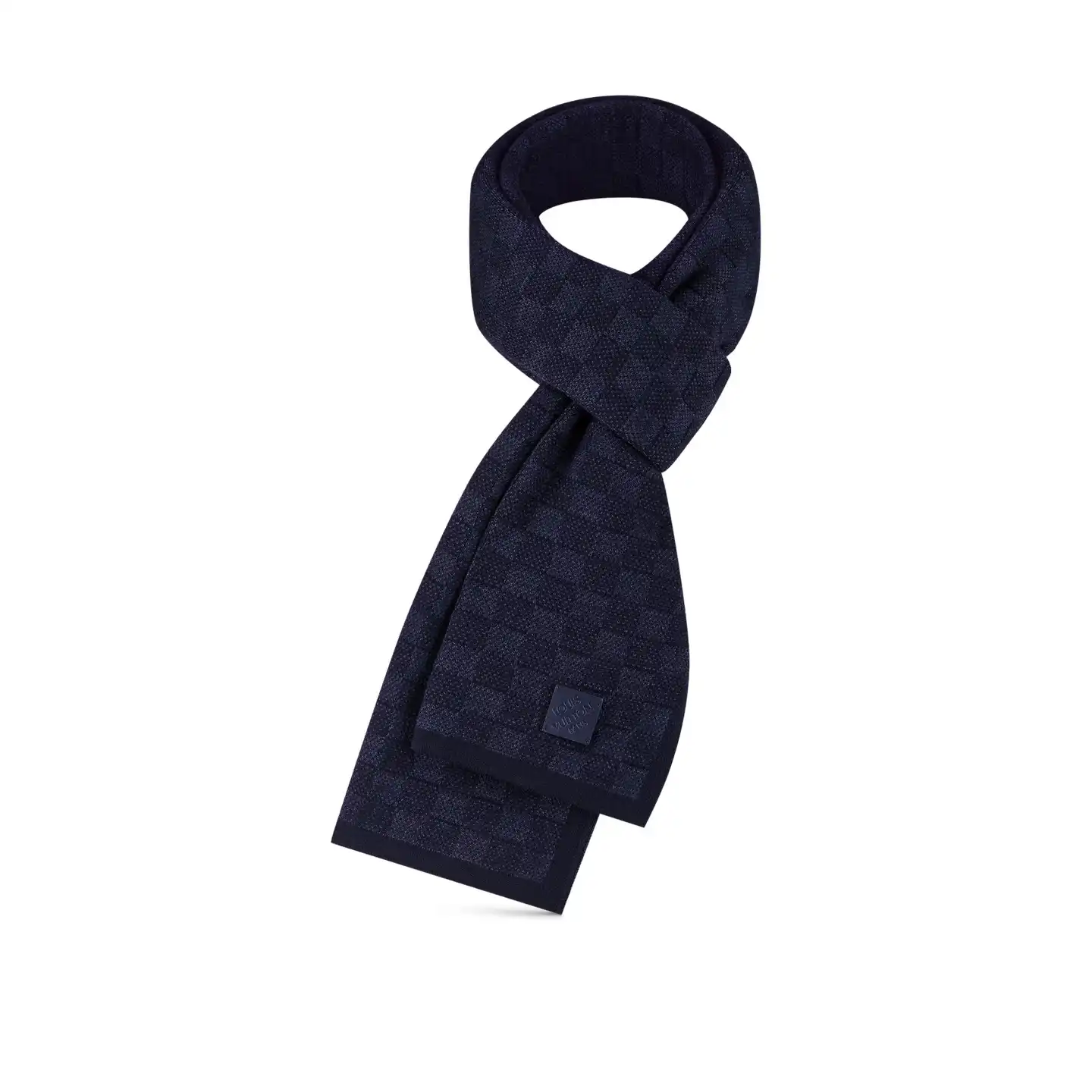 Cheap LF Louis Vuitton Navy M77987 Néo Petit Damier Scarf 0128