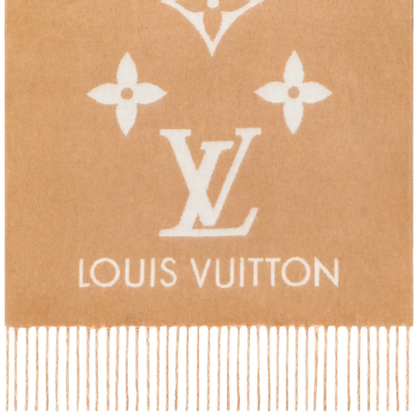 Cheap LF Louis Vuitton Beige M73675 Reykjavik Gradient Scarf 0124