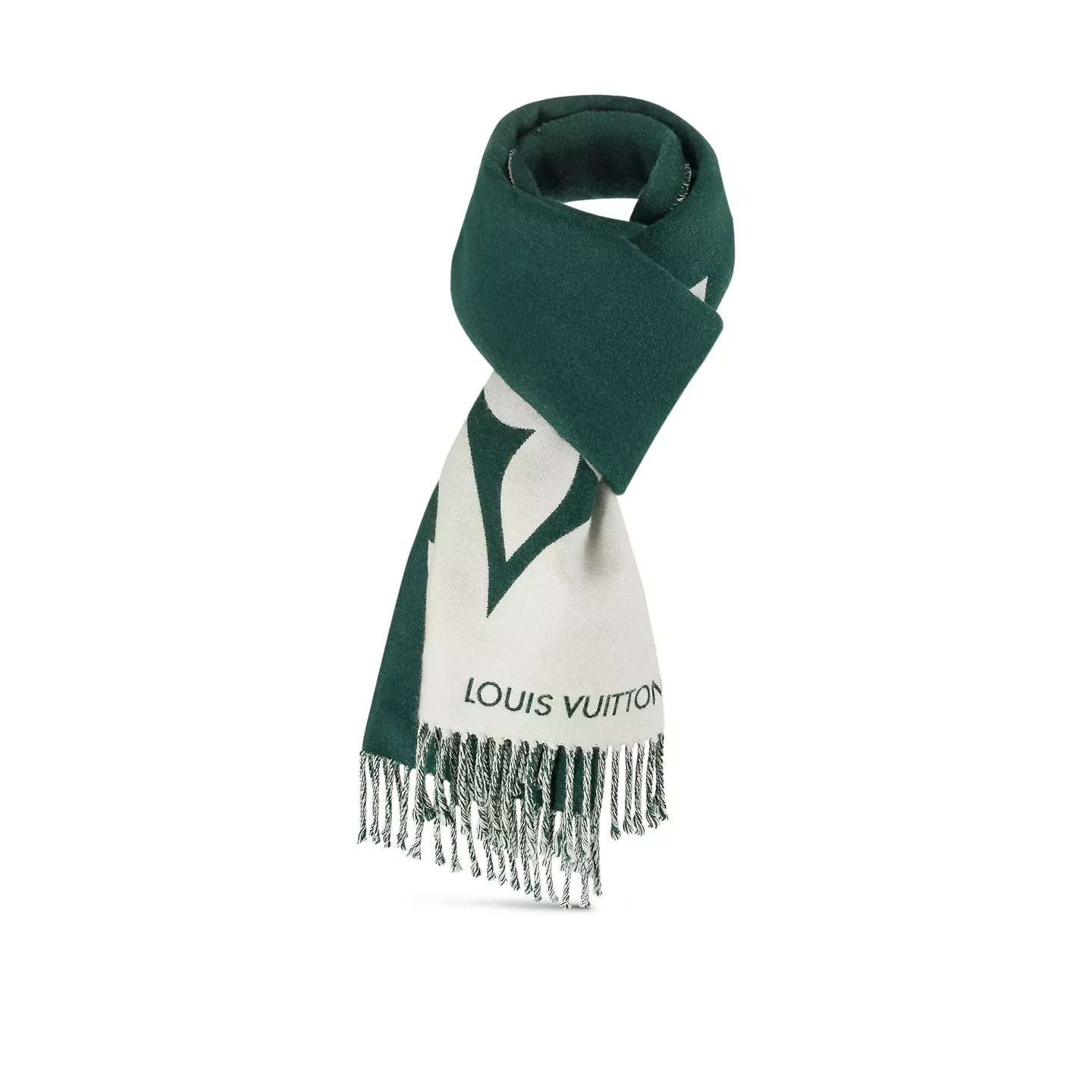 Cheap LF Louis Vuitton Dark Green M79139 Graphic Dual Scarf 0120