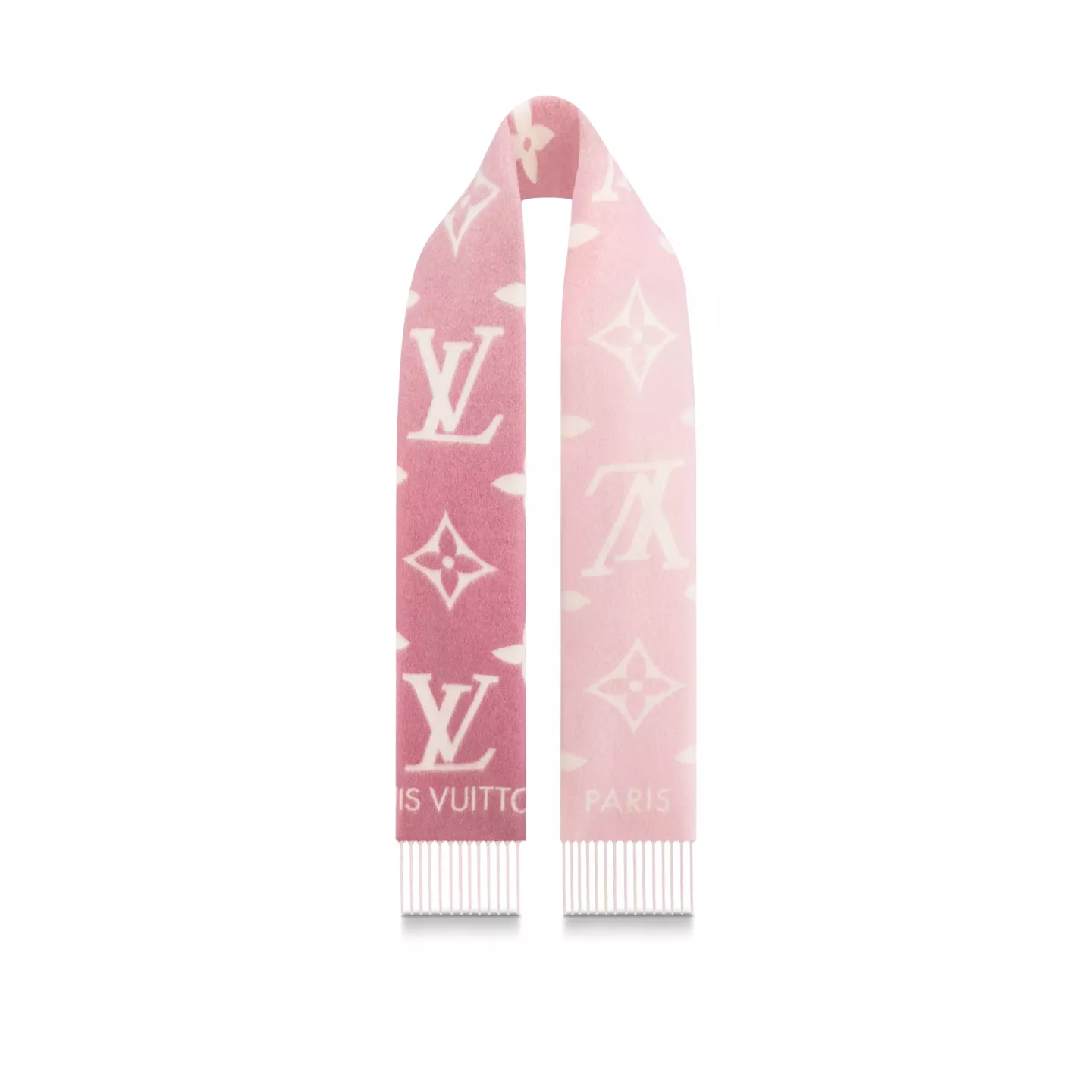 Cheap LF Louis Vuitton Light Pink M77375 Reykjavik Gradient Scarf 0115