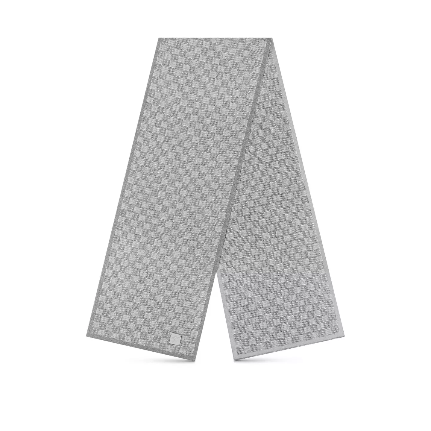 LF Louis Vuitton Light Grey M77989 Néo Petit Damier Scarf 0113