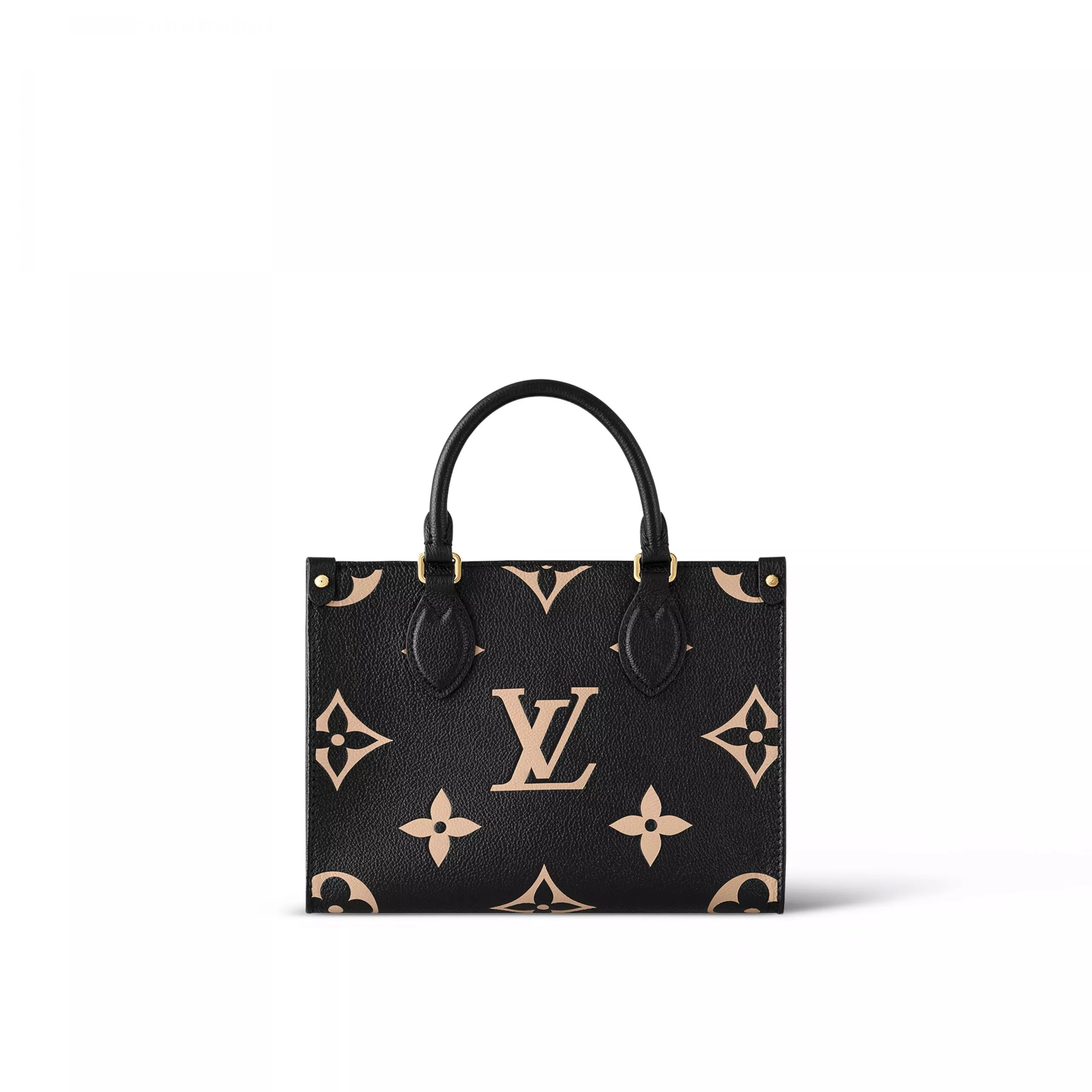 LF Louis Vuitton Onthego PM M45659 Black Beige 0114