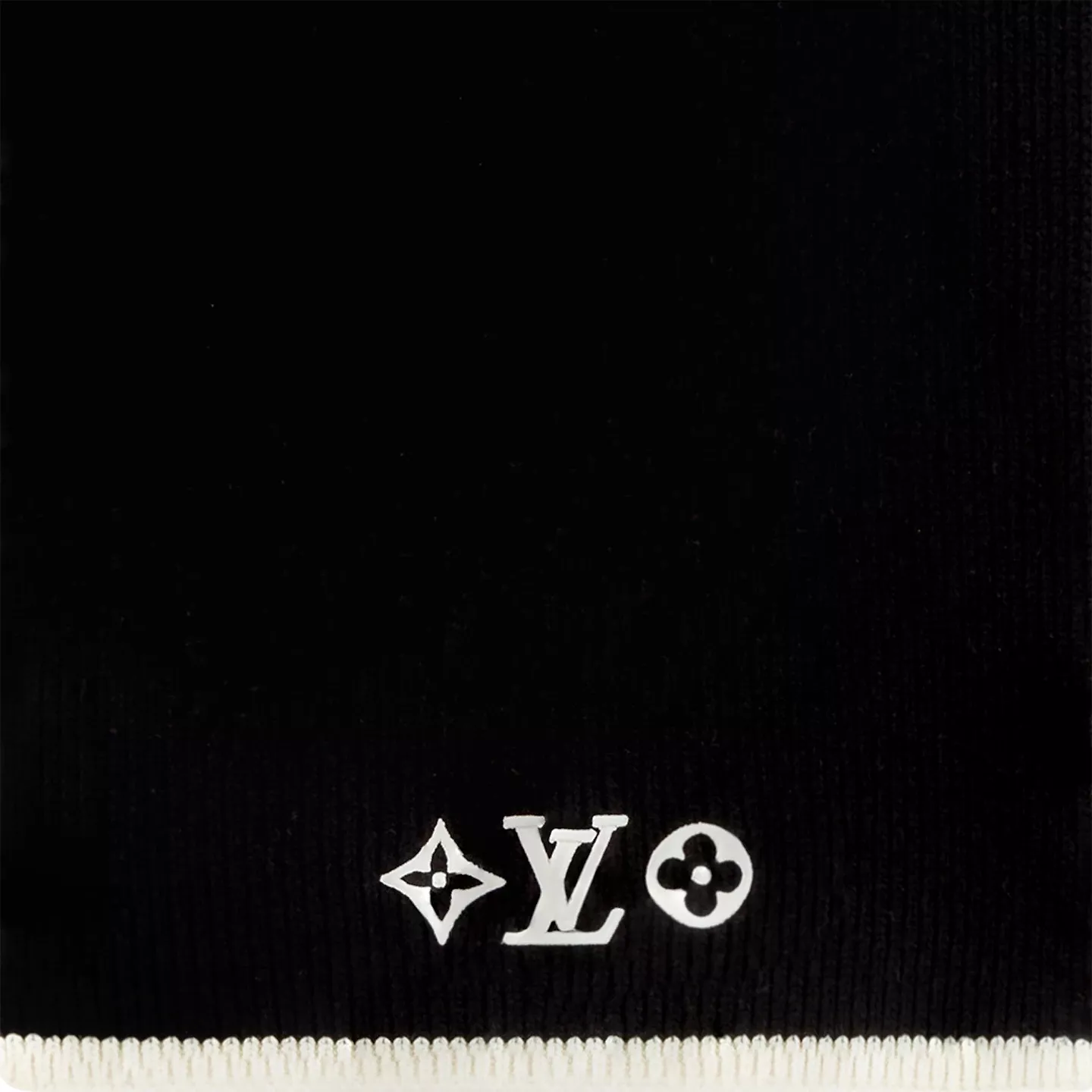 Cheap LF Louis Vuitton Black M77928 LV Headline Scarf 0115