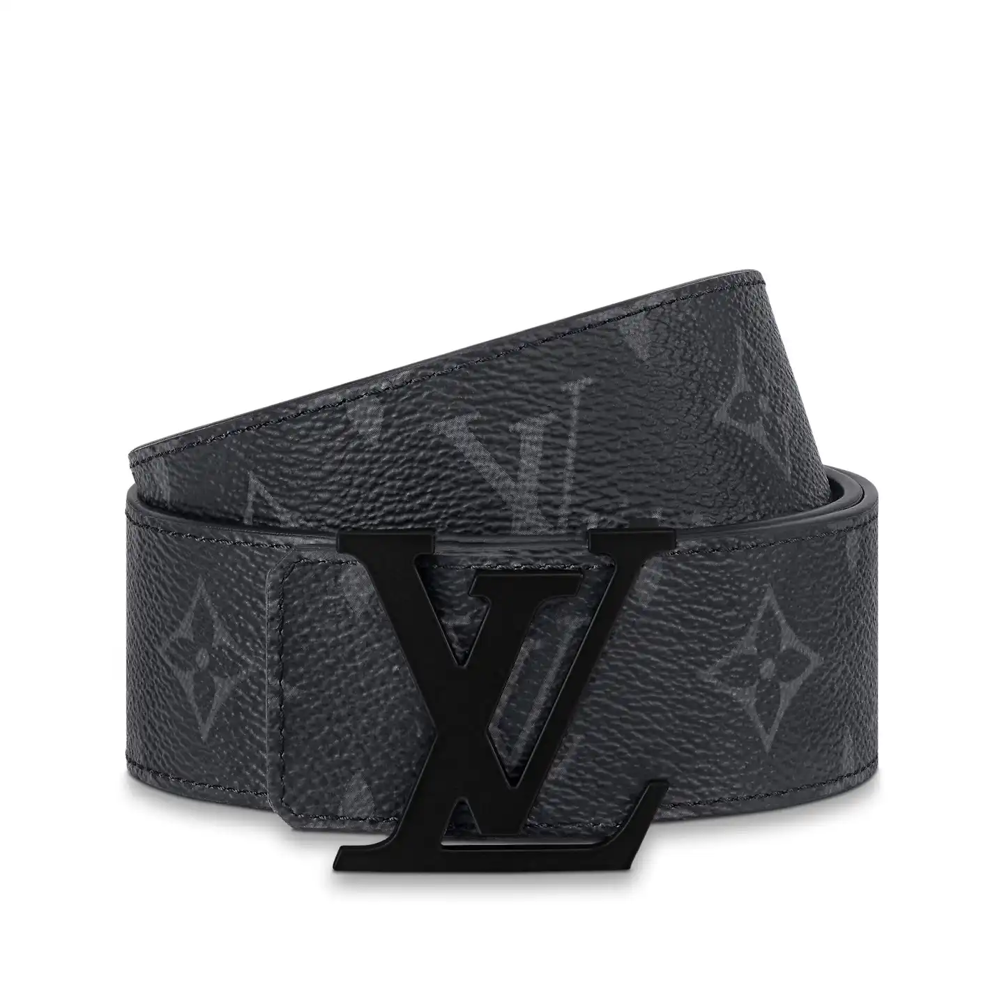 Cheap LF Louis Vuitton M0449U LV Initiales 40mm Matte Black Belt 0127