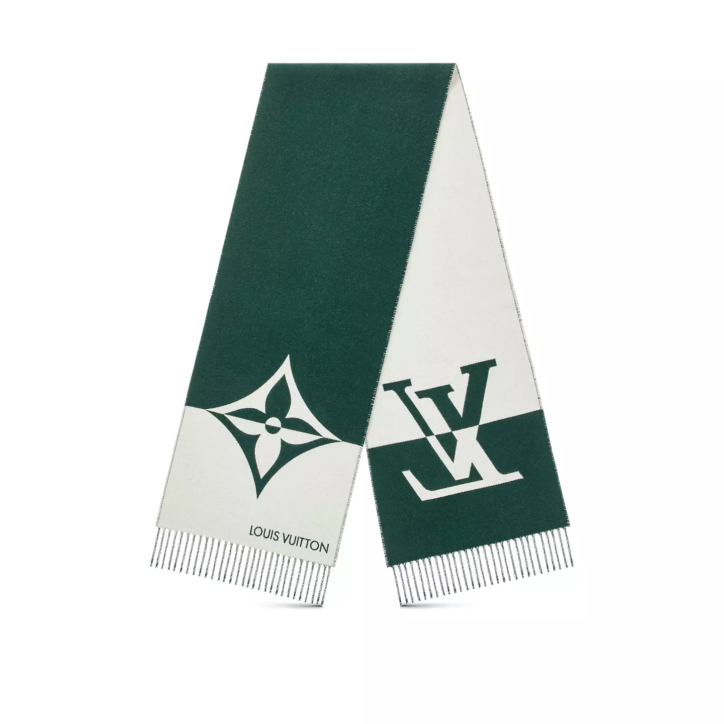 Cheap LF Louis Vuitton Dark Green M79139 Graphic Dual Scarf 0120