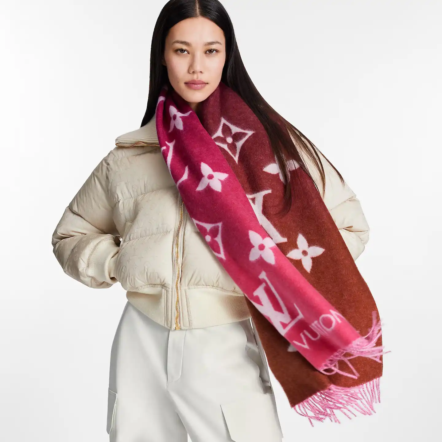 Cheap LF Louis Vuitton Grenadine M79506 Reykjavik Gradient Scarf 0128