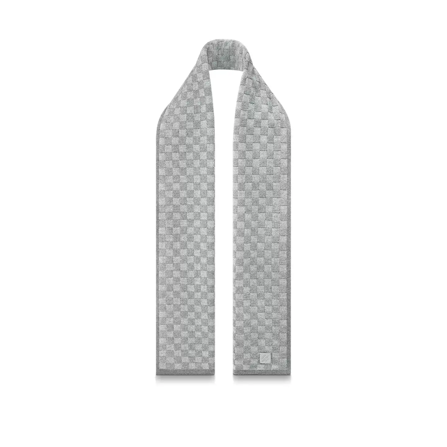 Cheap LF Louis Vuitton Light Grey M77989 Néo Petit Damier Scarf 0124