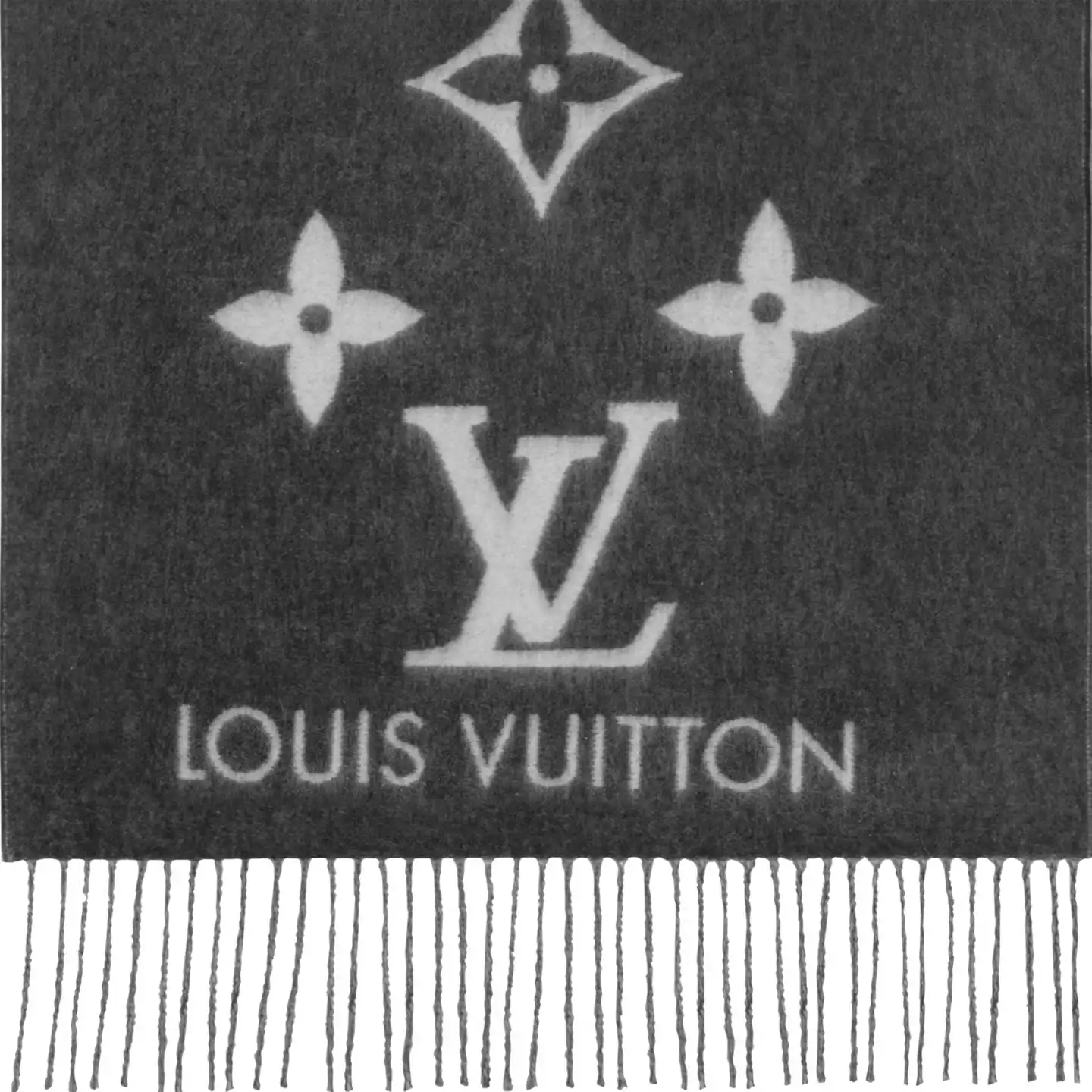 Cheap LF Louis Vuitton Grey M76336 Reykjavik Gradient Scarf 0124