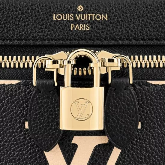 Cheap LF Louis Vuitton Vanity PM Black M45780 Creme M45599 0114