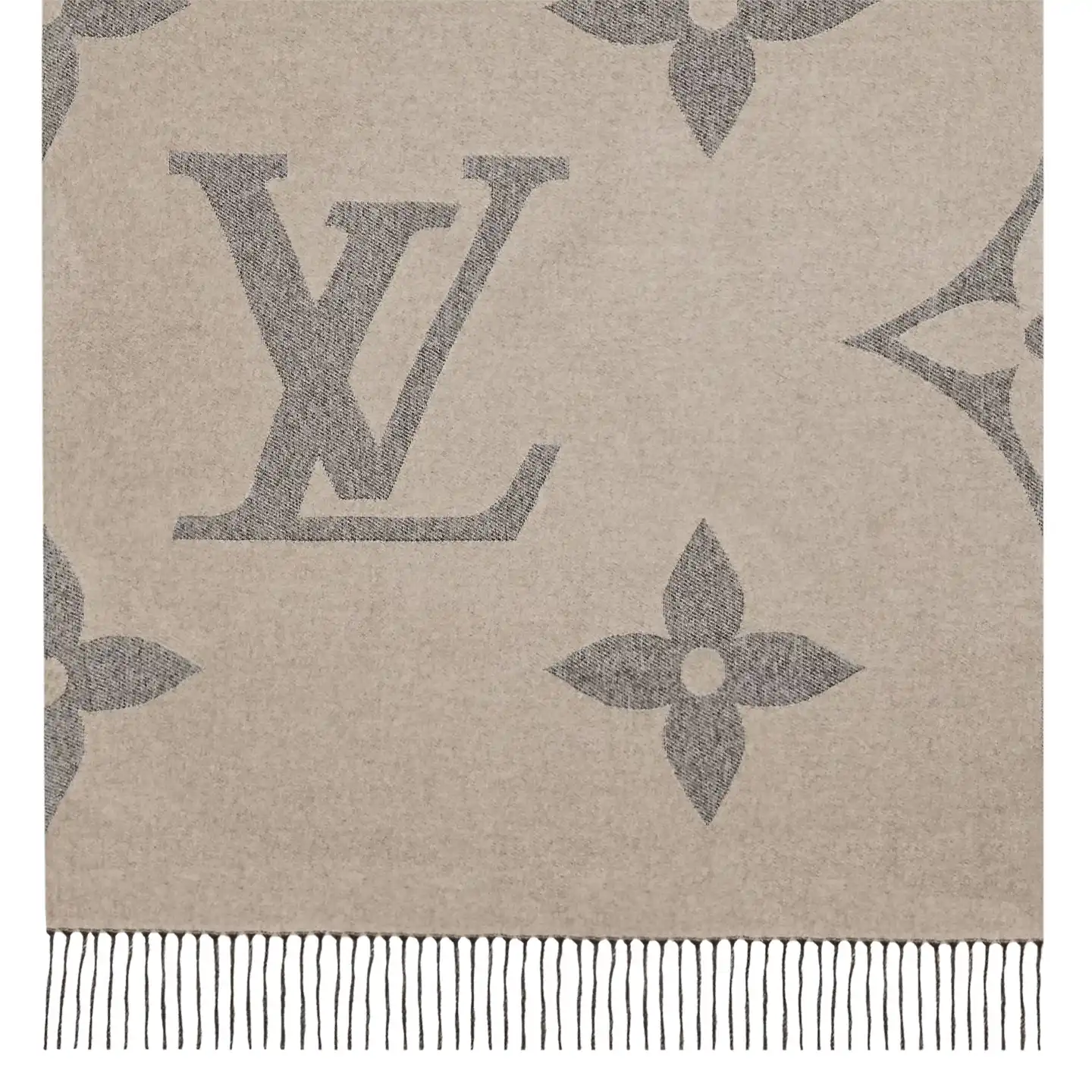 Cheap LF Louis Vuitton Light Grey M77951 MNG Giant Scarf 0124