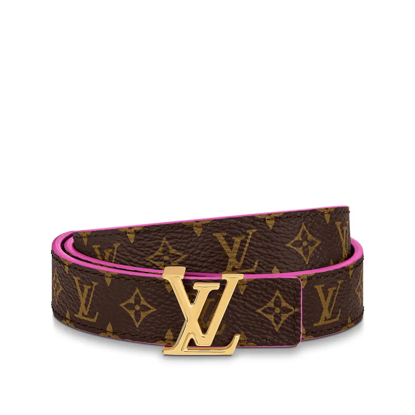 Cheap LF Louis Vuitton M0703X Pink LV Iconic 20mm Reversible Belt 0131