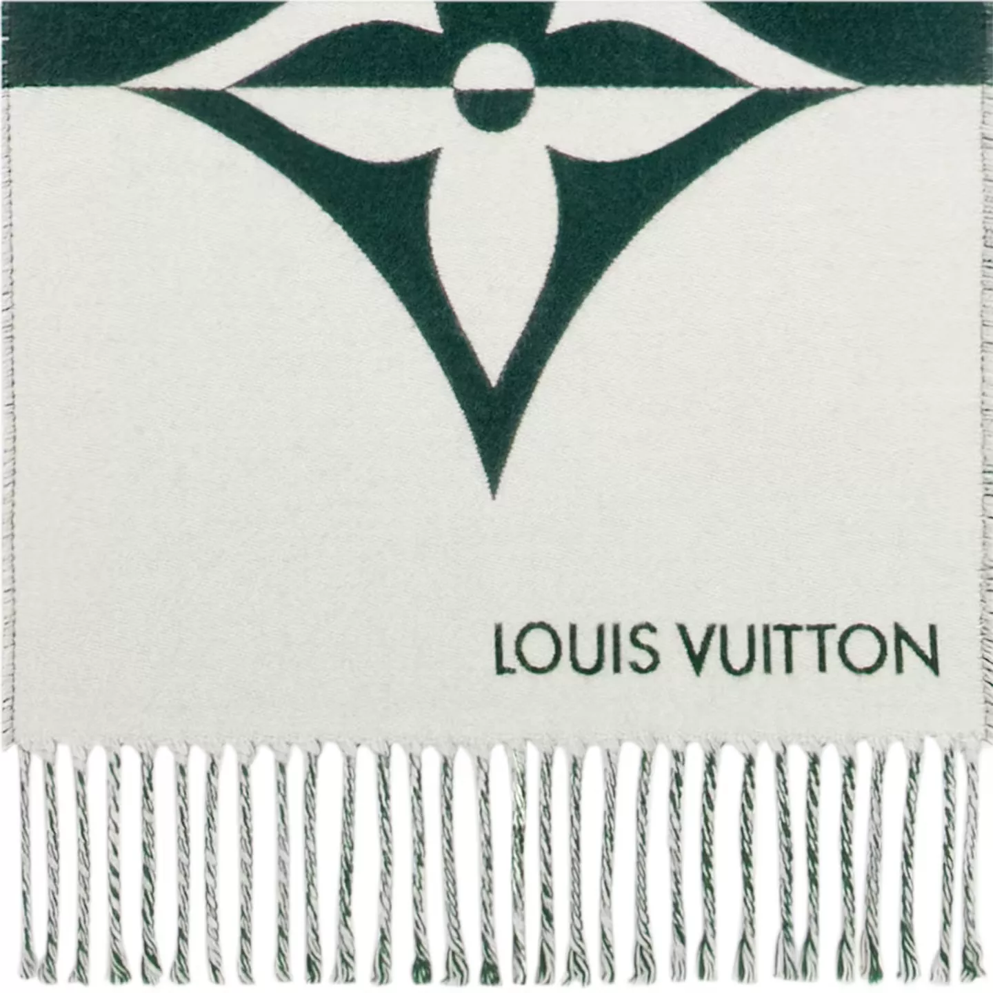 Cheap LF Louis Vuitton Dark Green M79139 Graphic Dual Scarf 0120