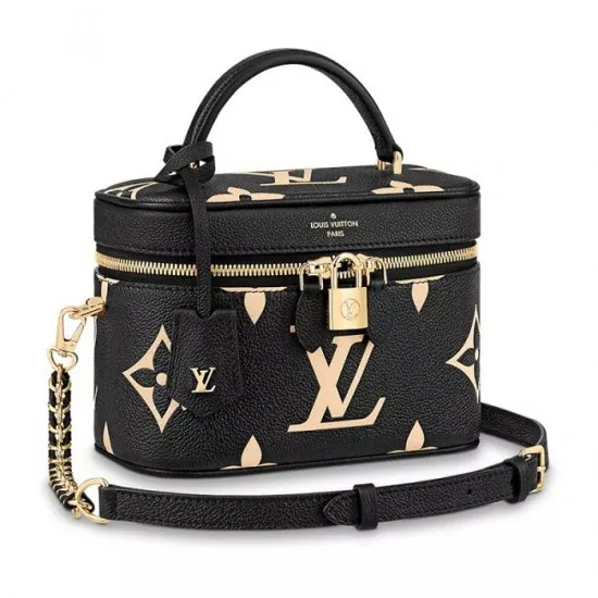 LF Louis Vuitton Vanity PM Black M45780 Creme M45599 0114