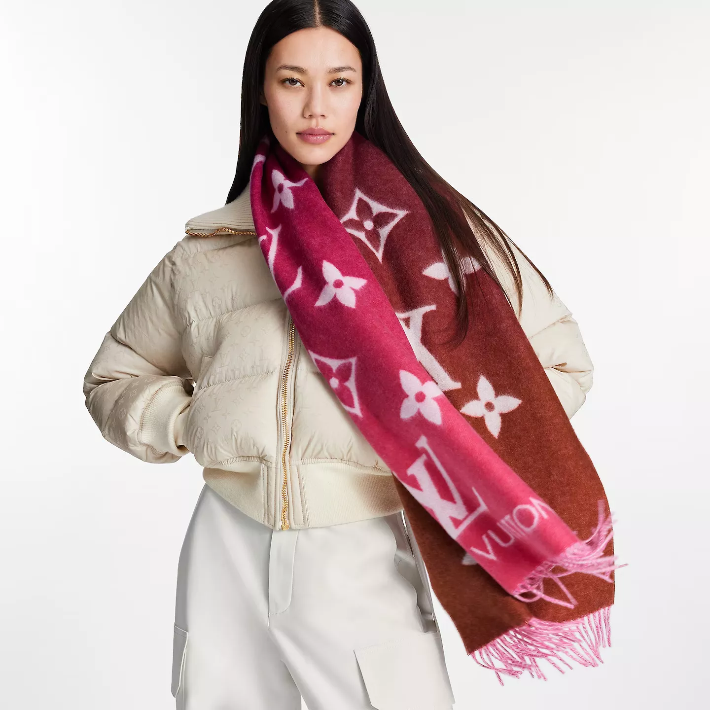 Cheap LF Louis Vuitton Grenadine M79506 Reykjavik Gradient Scarf 0115