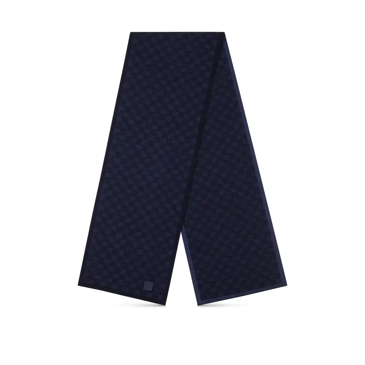 Cheap LF Louis Vuitton Navy M77987 Néo Petit Damier Scarf 0128