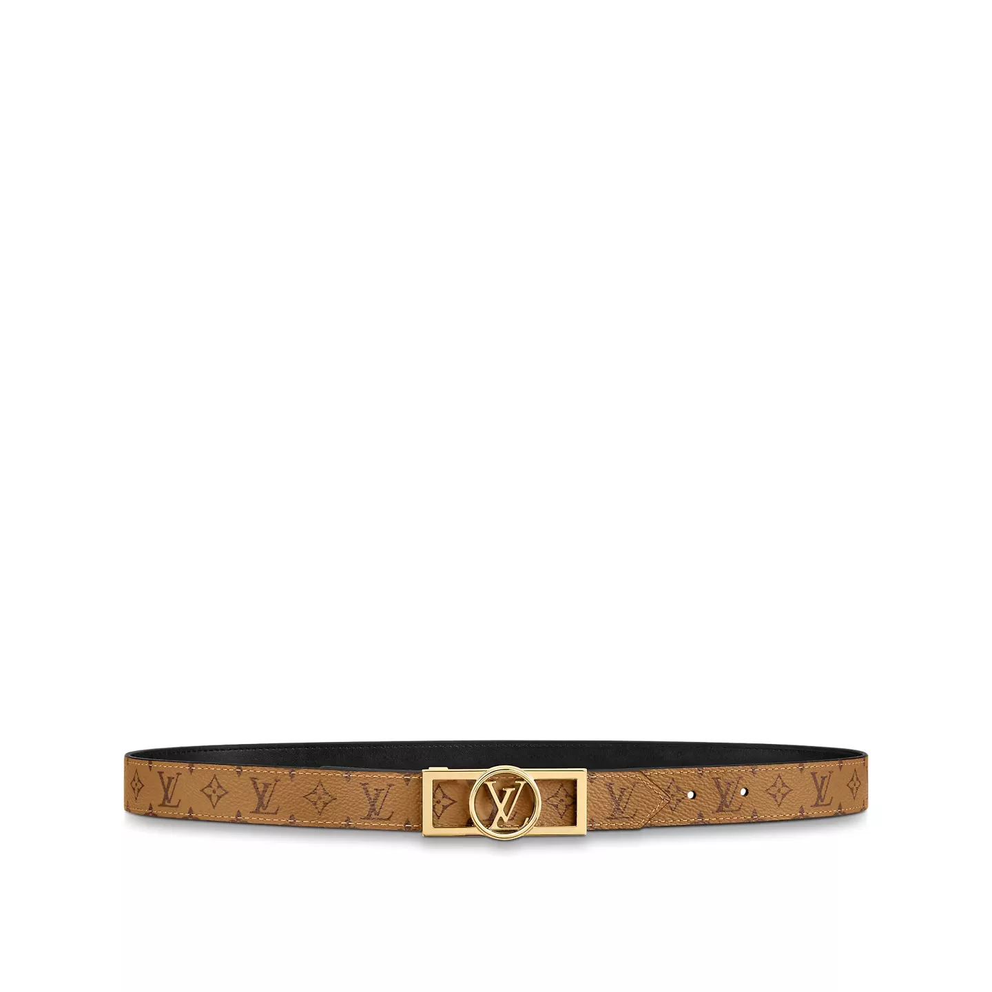 LF Louis Vuitton M0203U Autres Toiles Monogram Dauphine 25mm Reversible Belt 0112