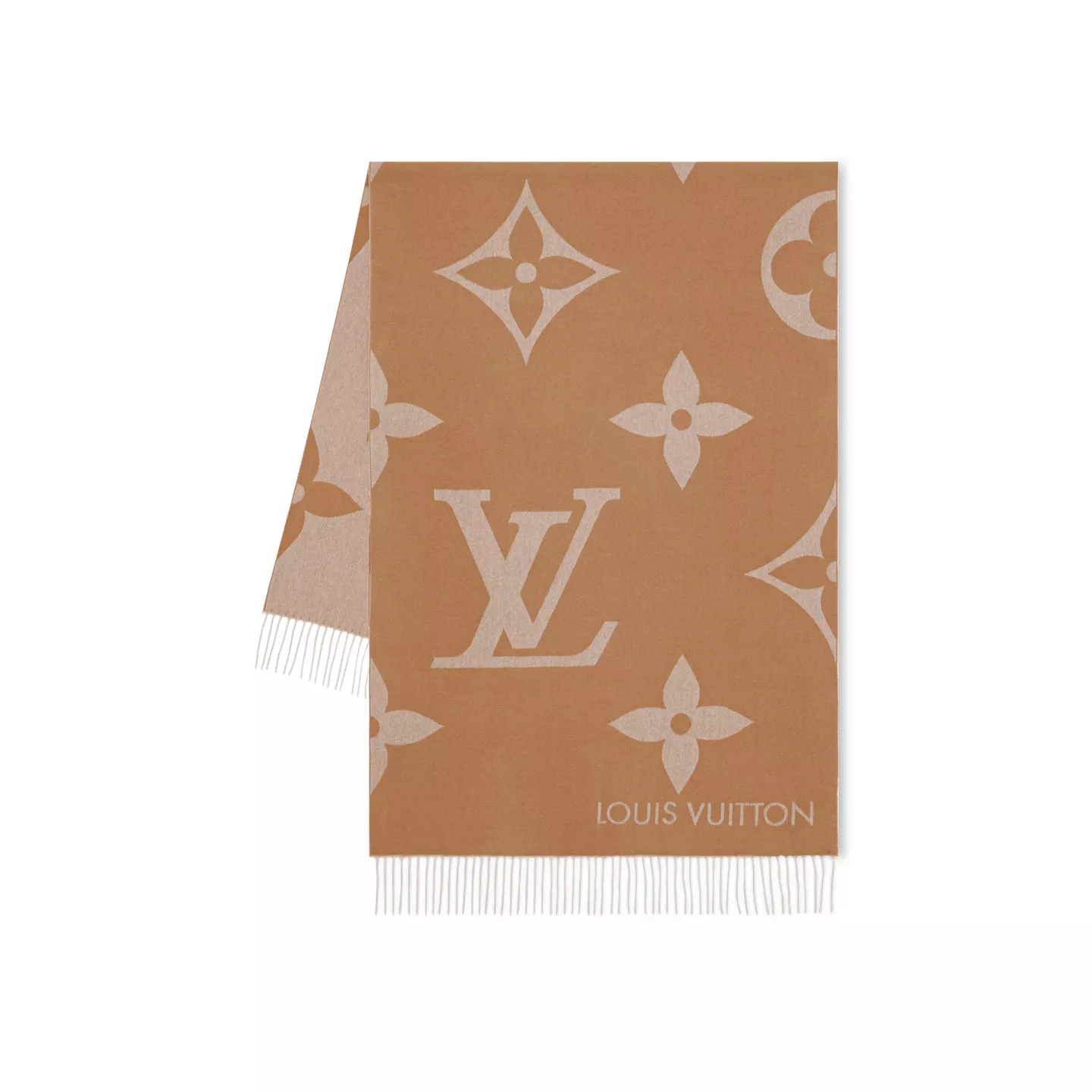 LF Louis Vuitton Hazelnut M79198 MNG Giant Scarf 0115