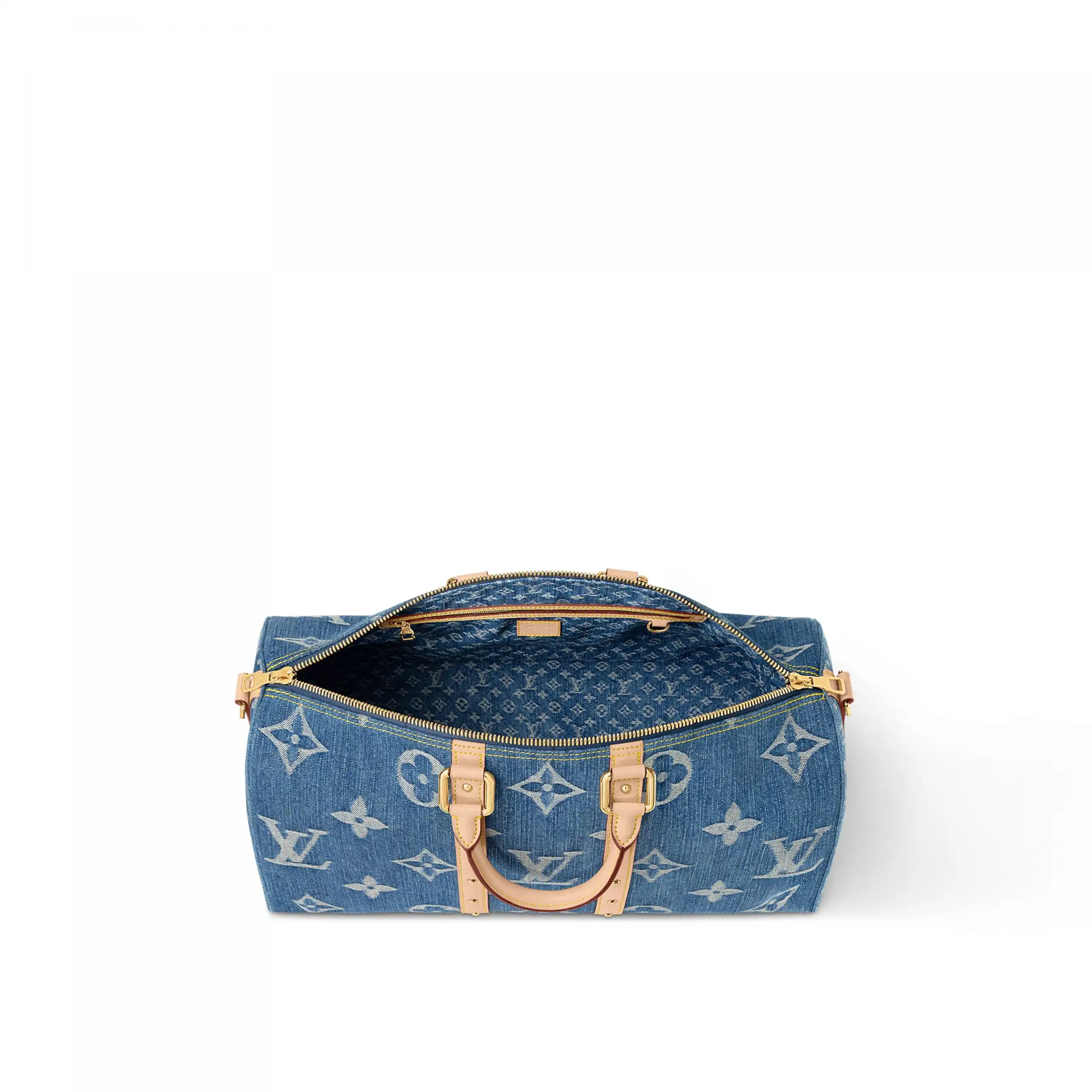 Cheap LF Louis Vuitton M24315 Keepall Bandoulière 45 Denim Blue 0202