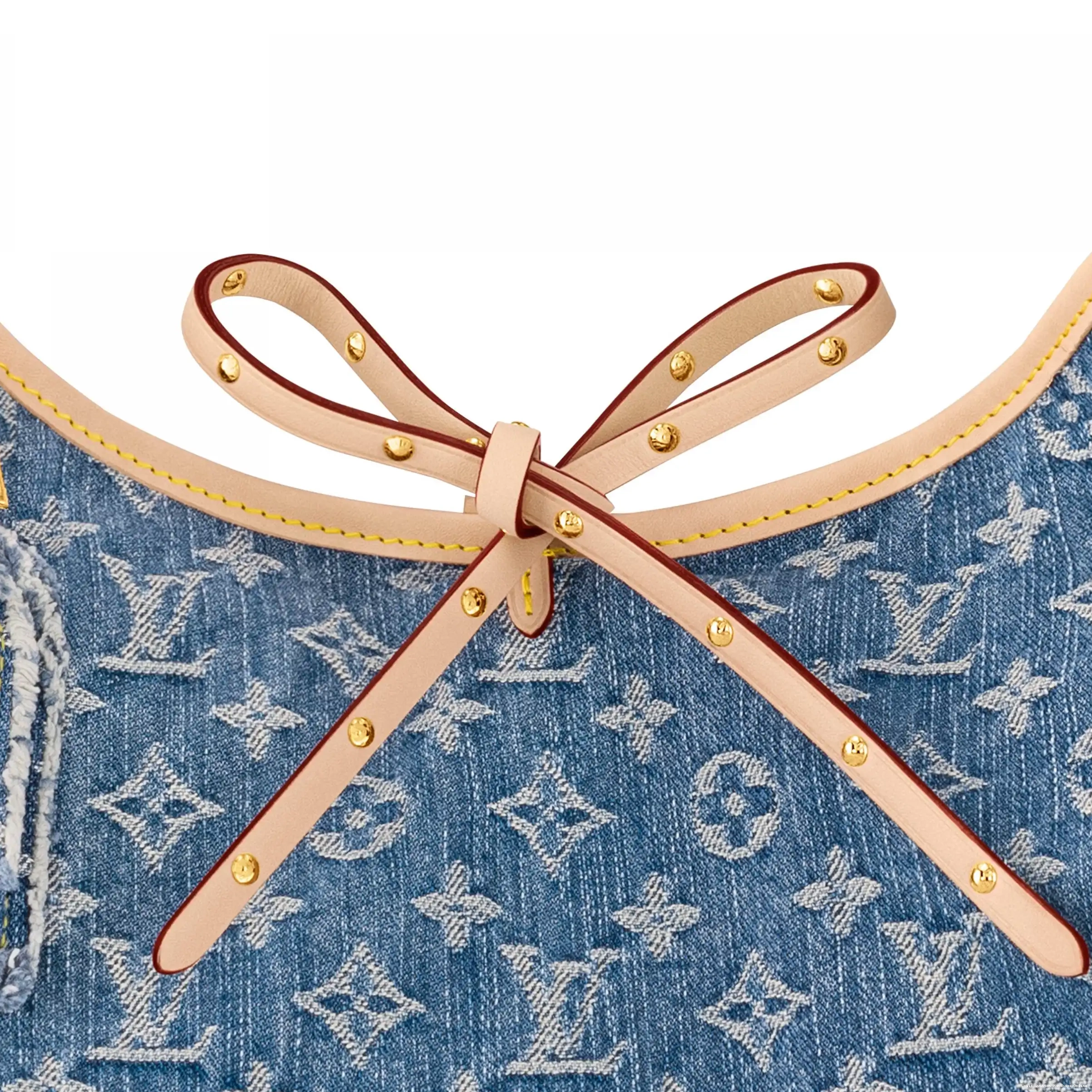 Cheap LF Vuitton Denim MM Blue Louis CarryAll M46855 0218