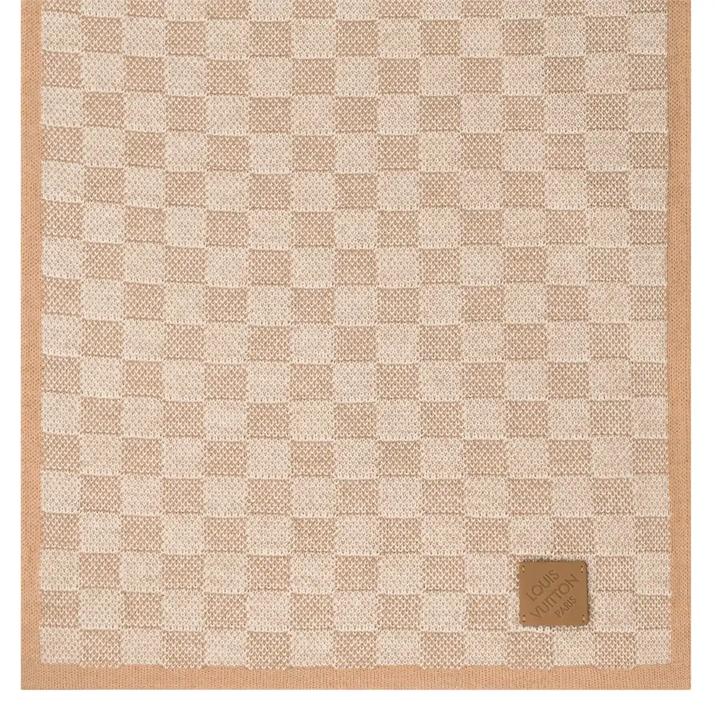 Cheap LF Louis Vuitton Beige M77986 Néo Petit Damier Scarf 0203