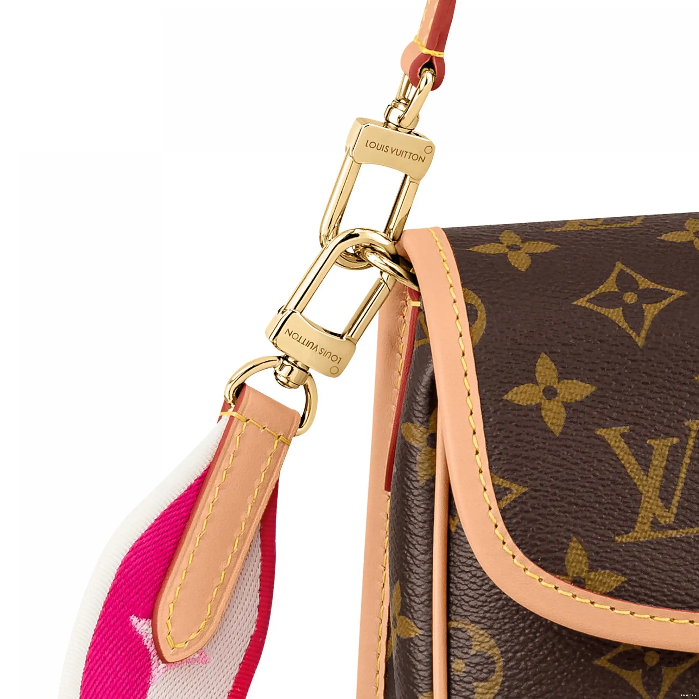 Cheap LF M46049 Fuchsia Vuitton Diane Louis 0225