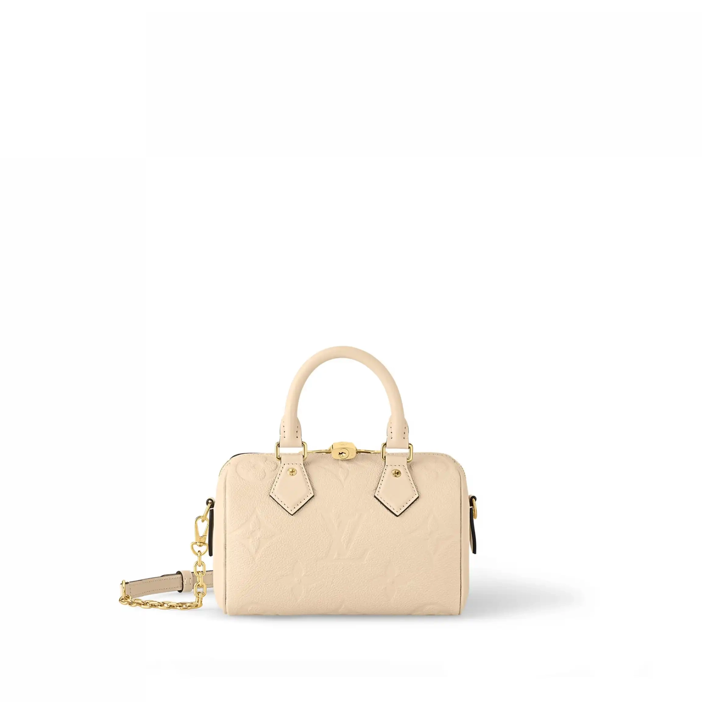 Cheap LF Empreinte Bandoulière Louis Vuitton Beige M58954 Crème Speedy Monogram Leather 20 0226