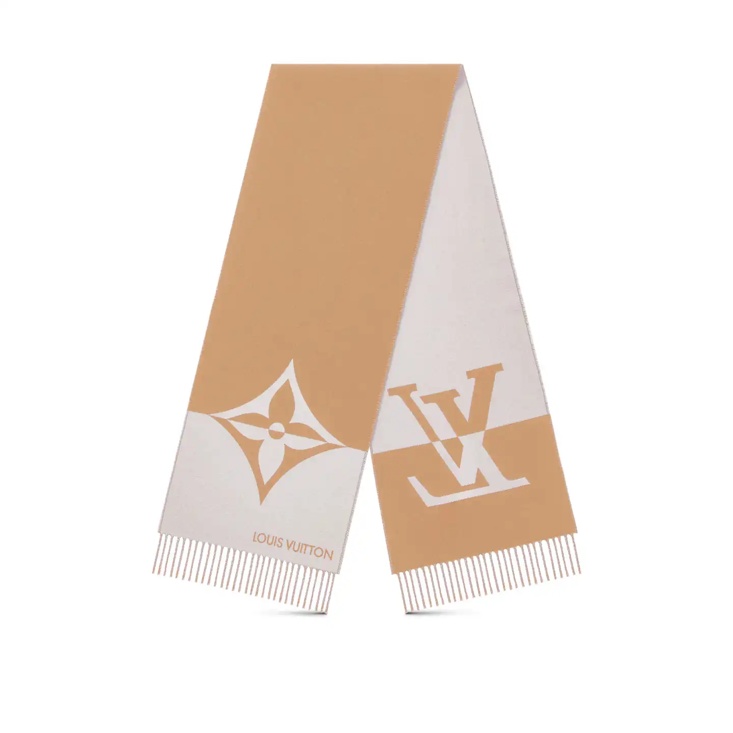 Cheap LF Louis Vuitton Beige M79098 Graphic Dual Scarf 0201