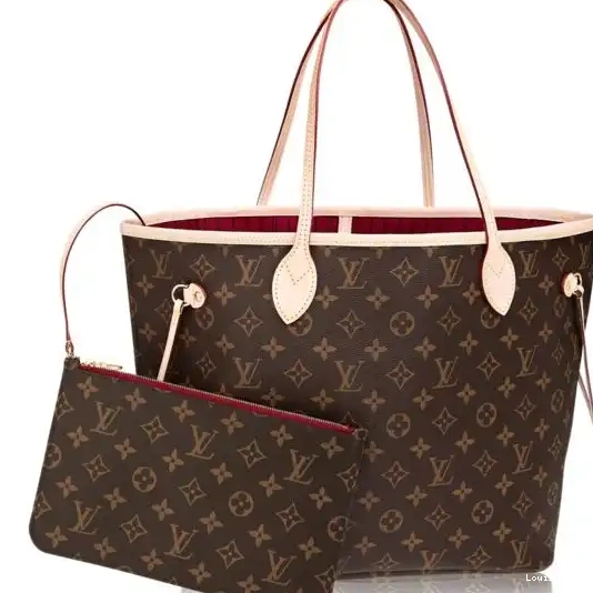 Cheap LF Monogram Vuitton Louis M40996 MM Neverfull Canvas Bag 0215