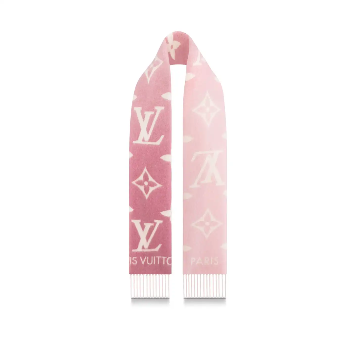 Cheap LF Louis Vuitton Light Pink M77375 Reykjavik Gradient Scarf 0203