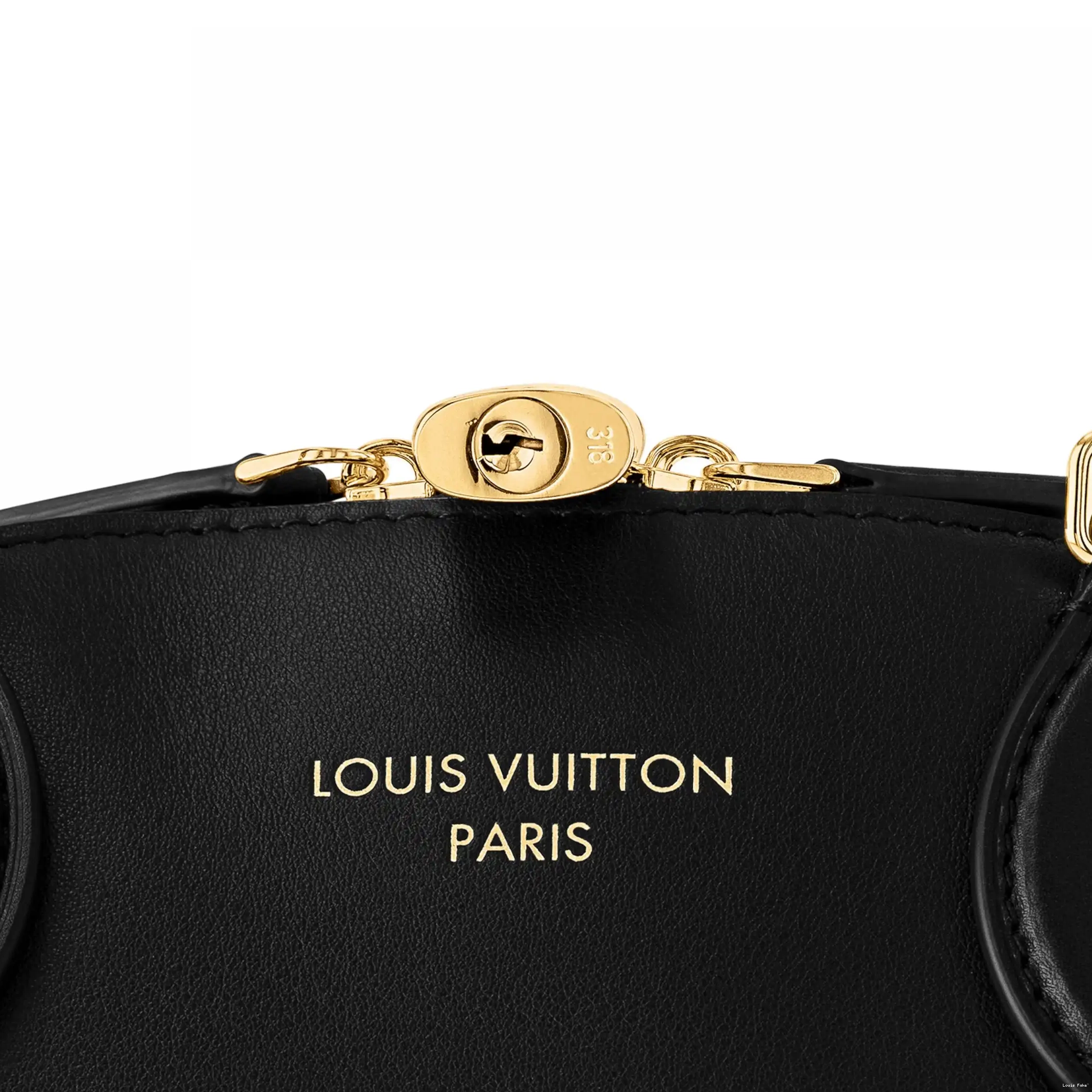 Cheap LF Louis It Vuitton MM Lock Black M22914 0209