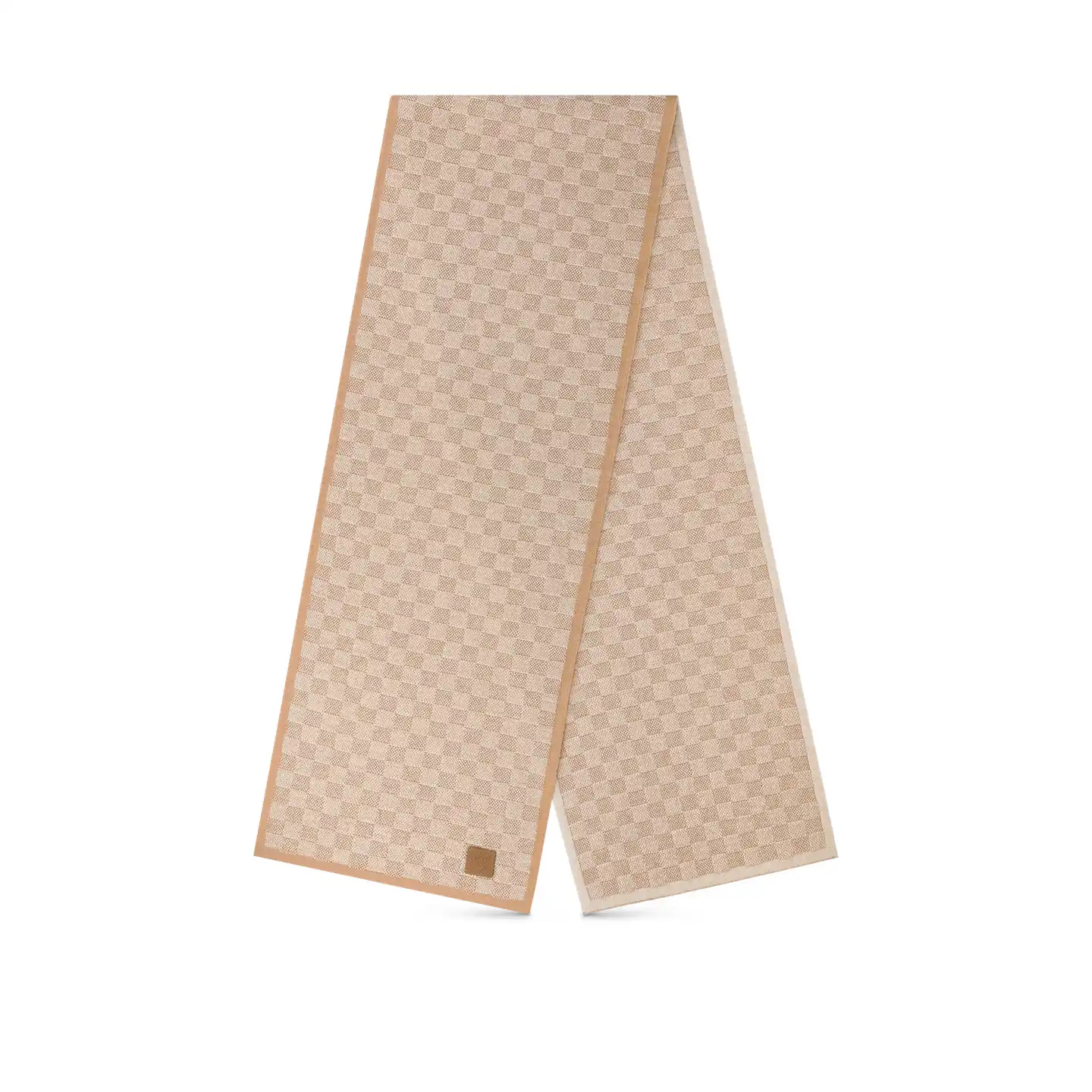 Cheap LF Louis Vuitton Beige M77986 Néo Petit Damier Scarf 0203