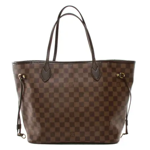 Cheap LF Neverfull Louis Ebene Shoulder Bag Canvas N51105 Damier Vuitton MM 0225