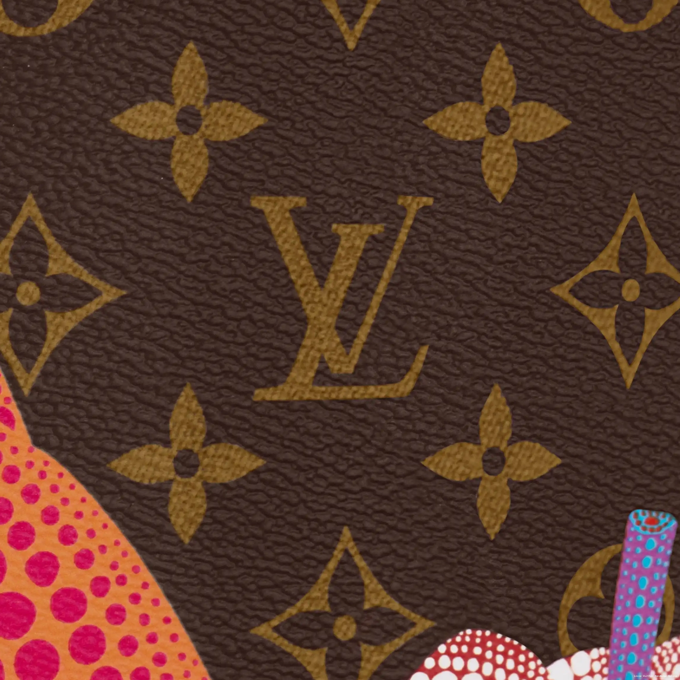 Cheap LF M46468 Vuitton Louis Neverfull MM YK LV Pumpkin x print 0220