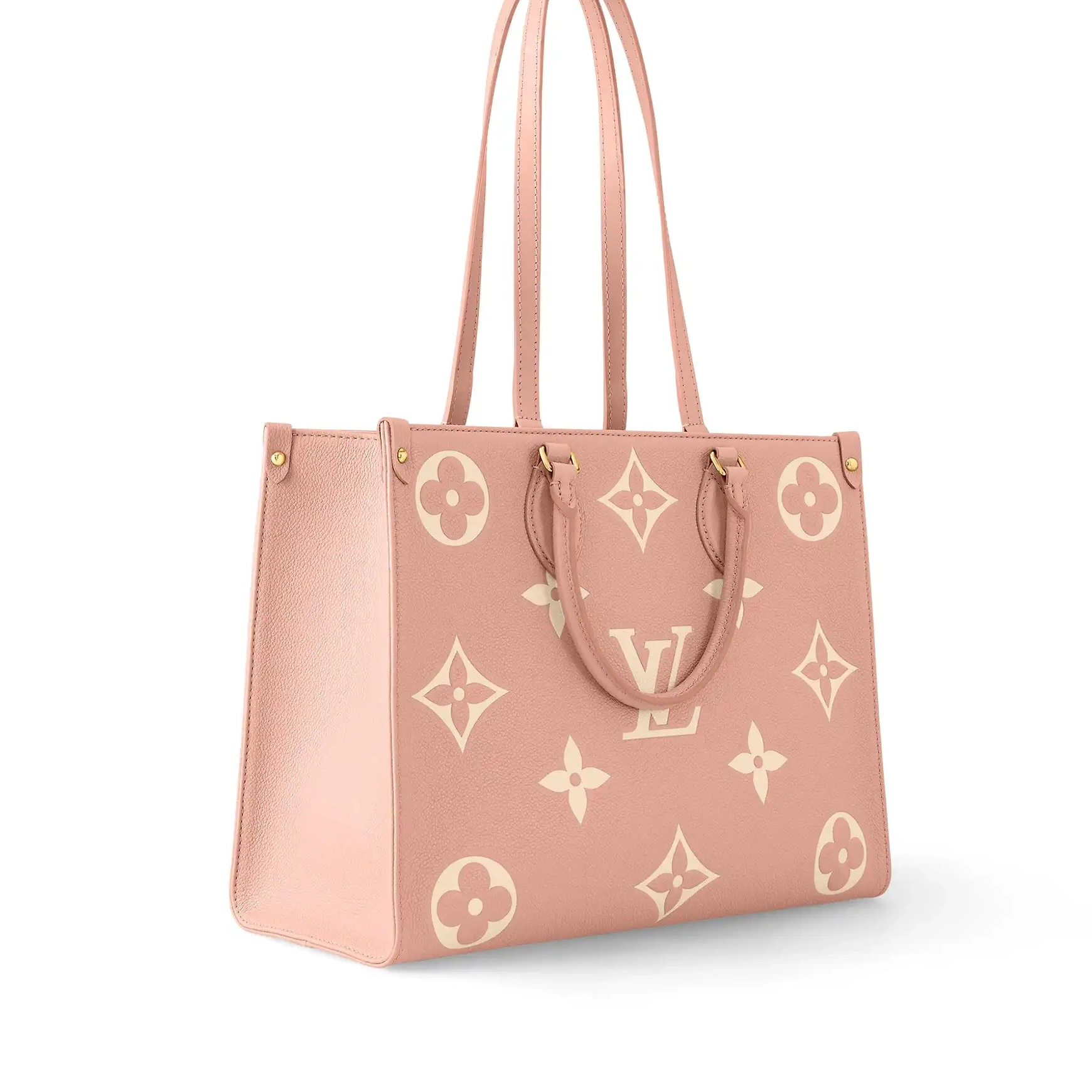 Cheap LF M46286 Vuitton Trianon MM Cream Louis OnTheGo Pink 0226