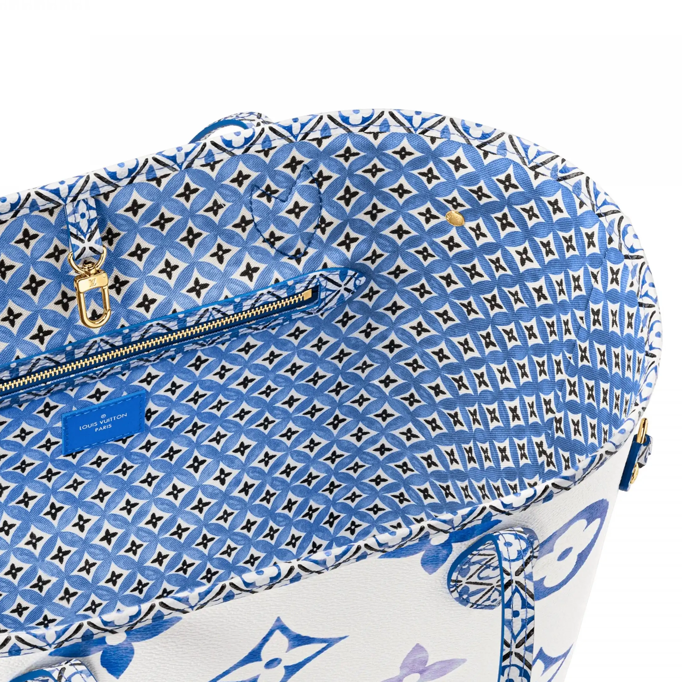 Cheap LF MM Monogram Louis Blue Neverfull Vuitton M22979 0219