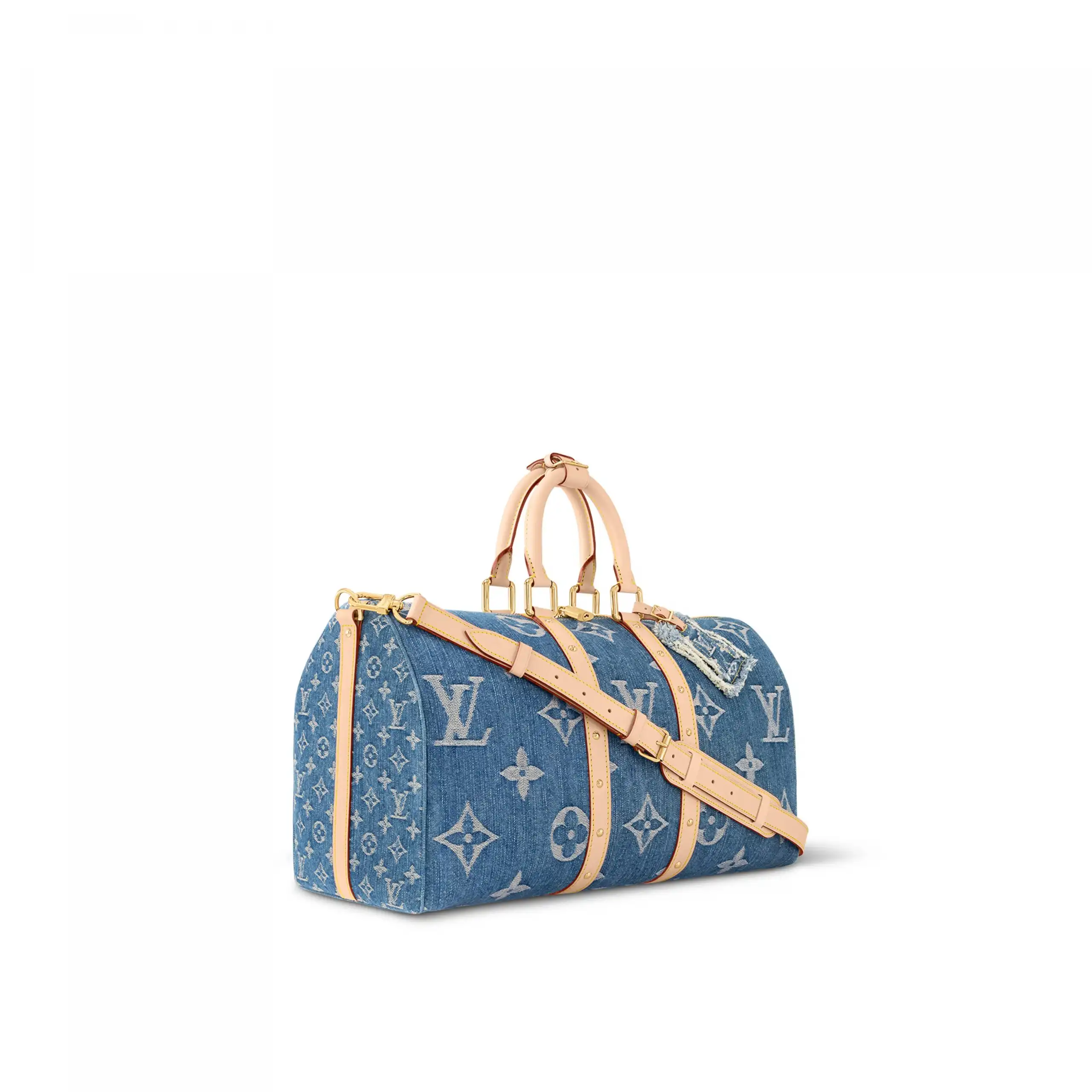 Cheap LF Louis Vuitton M24315 Keepall Bandoulière 45 Denim Blue 0202