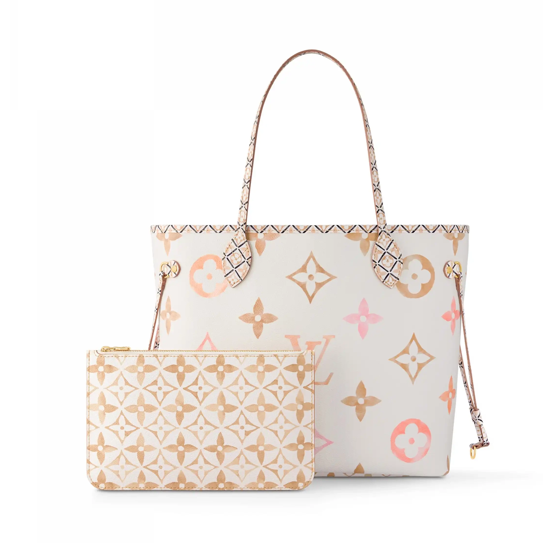 Cheap LF Vuitton Beige MM Neverfull M22978 Louis Monogram 0211