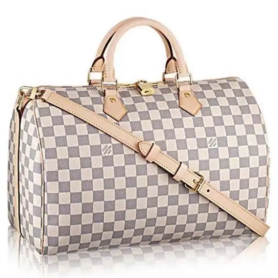 Cheap LF N41372 Speedy 35 Louis Damier Vuitton Canvas Bandouliere Azur 0215