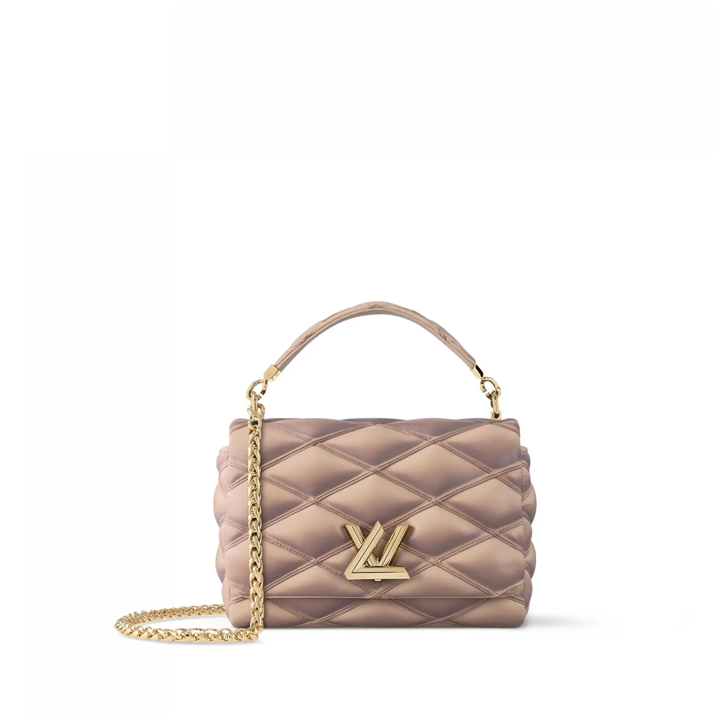 Cheap LF Vuitton ROSE MM M23568 BEIGE GO-14 Louis 0220