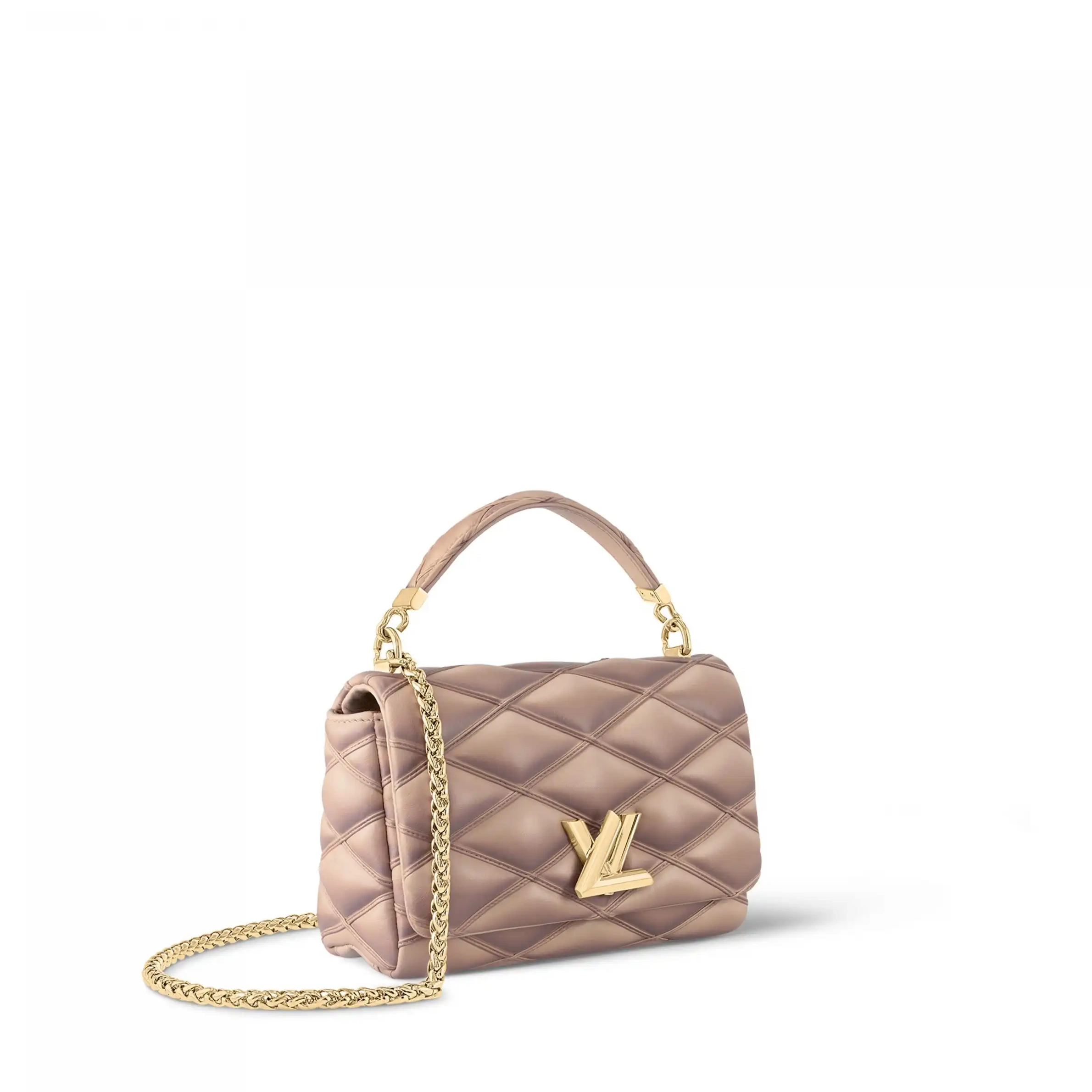 Cheap LF Vuitton ROSE MM M23568 BEIGE GO-14 Louis 0220