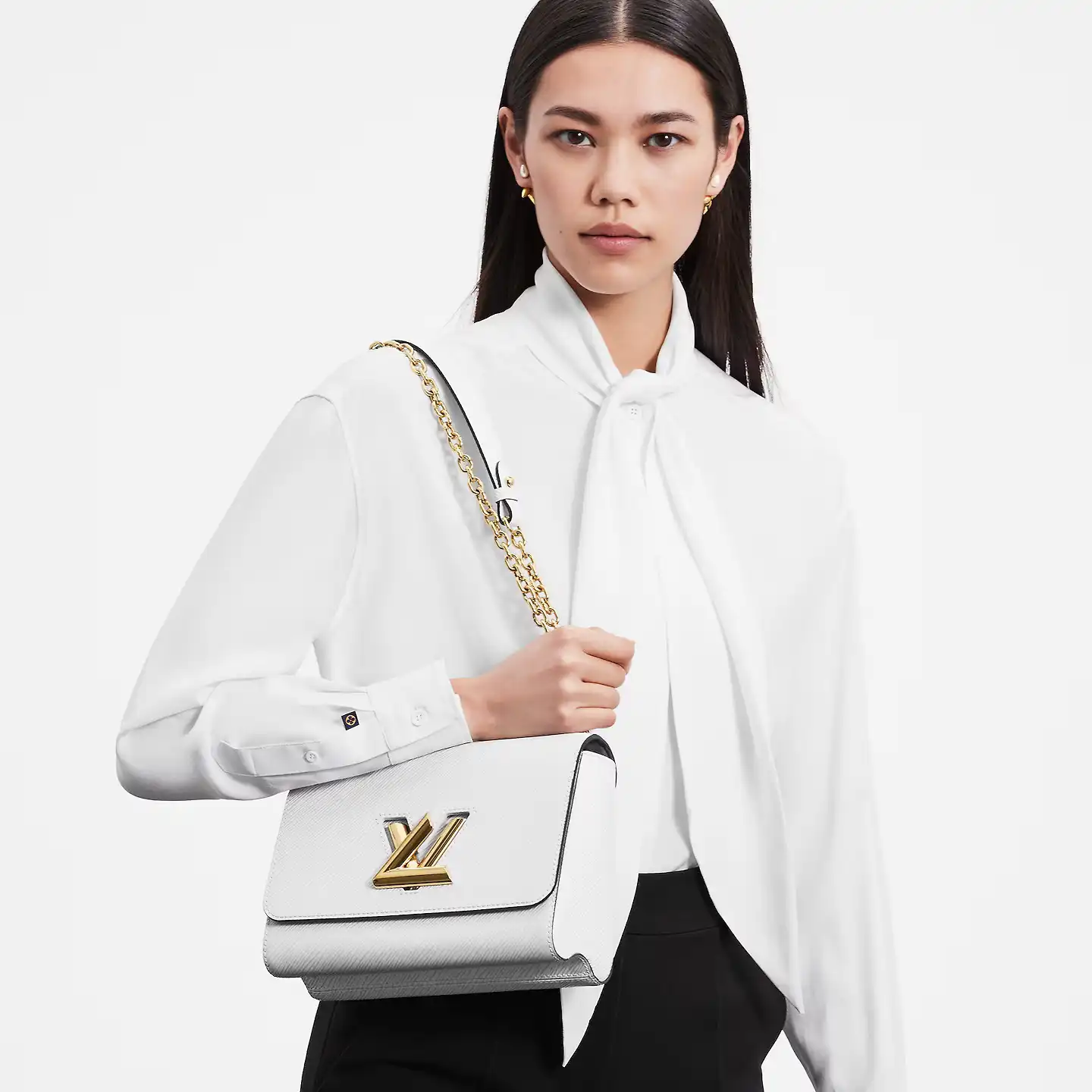 Cheap LF Louis Vuitton White M21111 Twist MM 0204