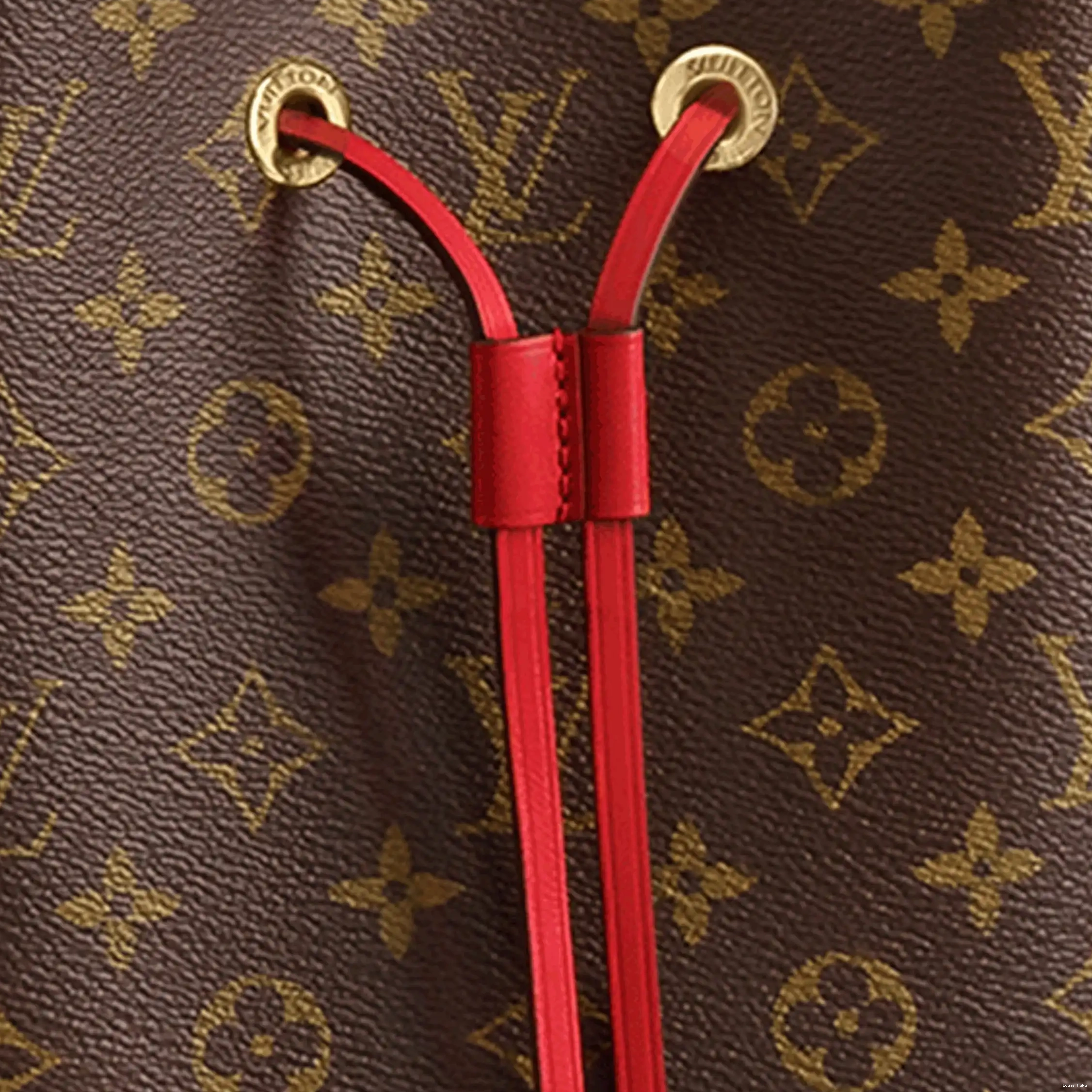 Cheap LF Red Néonoé Louis Vuitton Coquelicot M44021 0210